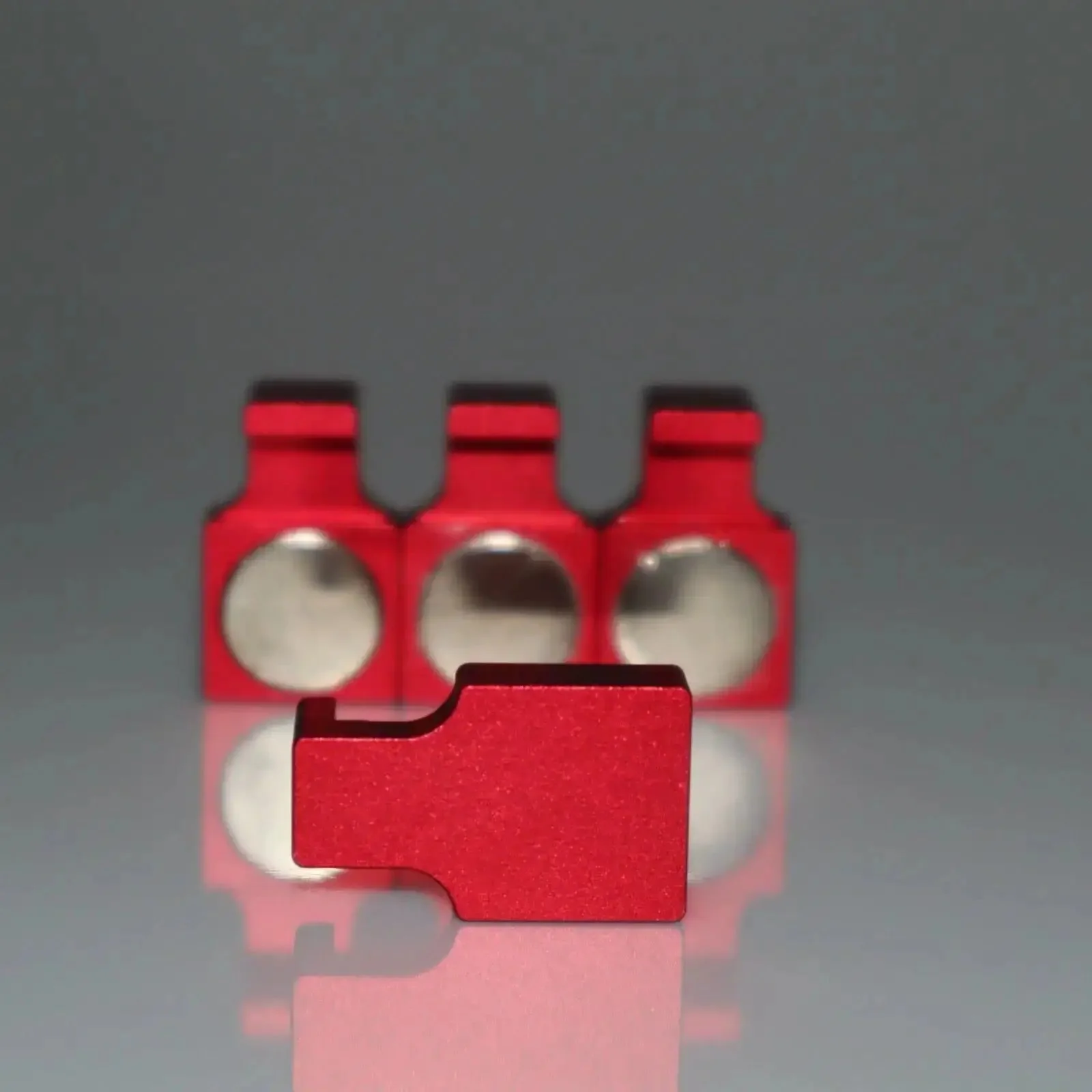 4 Pack Magnetic Parallel Keepers For Vise Jaws And CNC Setups Red, Heavy Duty Machinist Tools, Kurt Compatible Magnetic Retainers To Lock Parallels In Place - Image 2