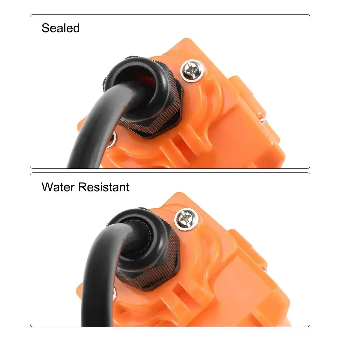 4 Pack PG11 Cable Gland Waterproof Plastic Joint With Adjustable Locknut Black Fits 5mm To 10mm Cable Diameter For Outdoor Indoor Electrical Enclosures Rugged Heavy Duty Marine And Workshop Projects - Image 3