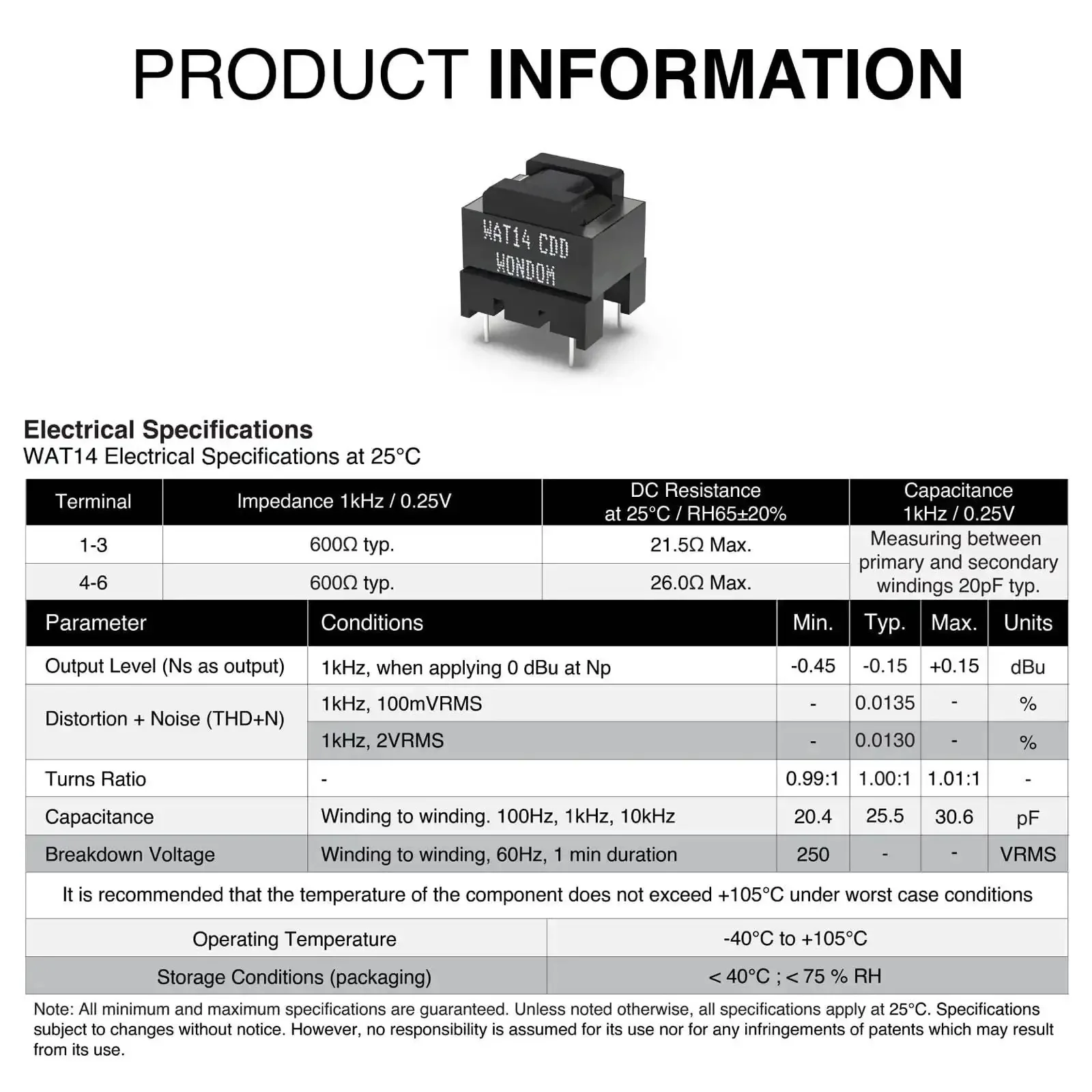 4 Pack Pro Grade Audio Isolation Transformer 600 Ohms To 600 Ohms 1:1 Ratio, EI Core, Low Leakage Inductance, High Primary Inductance, Noise Elimination, Premium Quality, Rock Solid Under Electrical Stress - Image 5