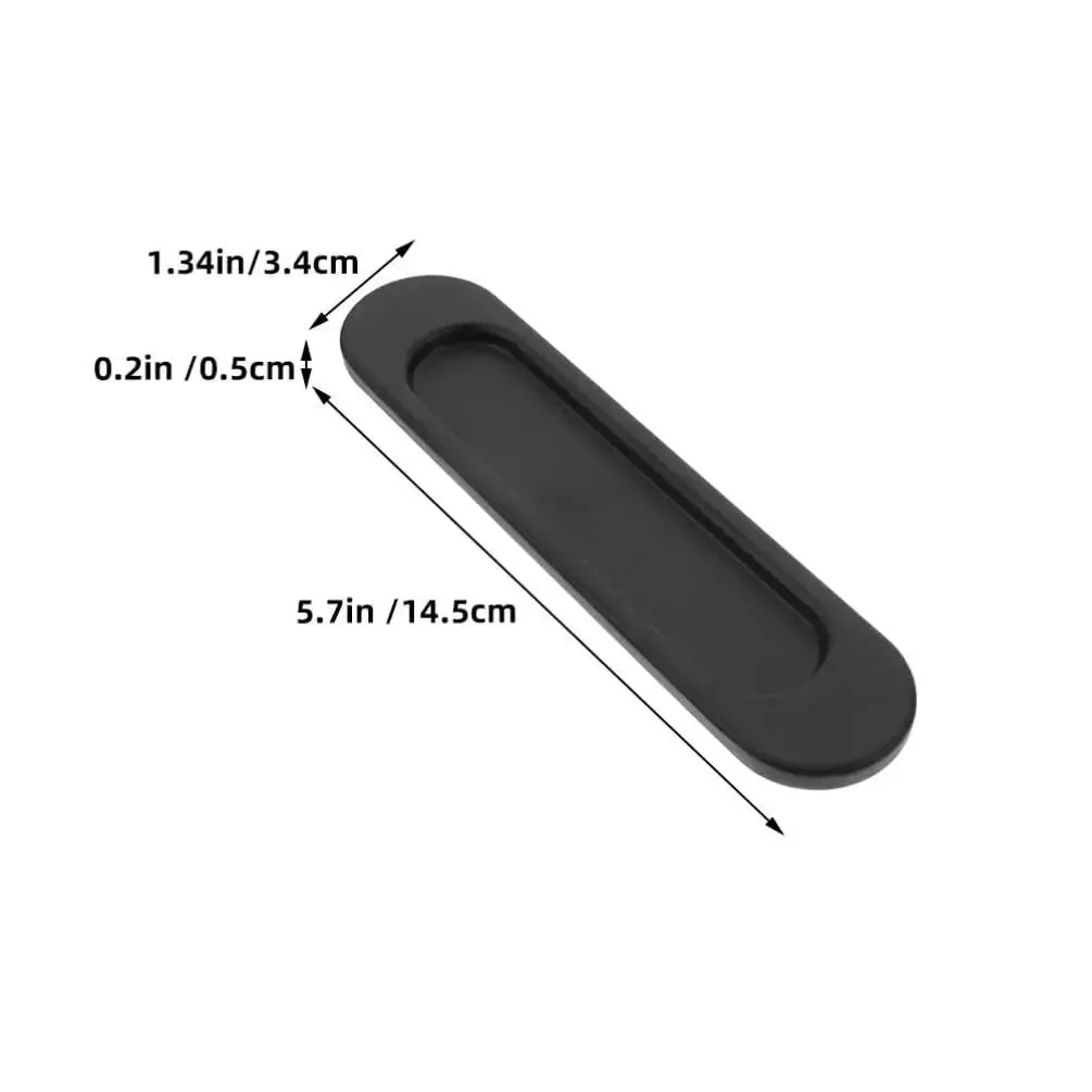 4 Pack Recessed Door Pulls With Strong Adhesive For Sliding Closet Doors And Panel Doors, Easy To Install No Drilling Required, Elegant Flush Handle Design, Universal Fit For Cabinets, Closets, Wardrobes And Interior Doors - Image 5