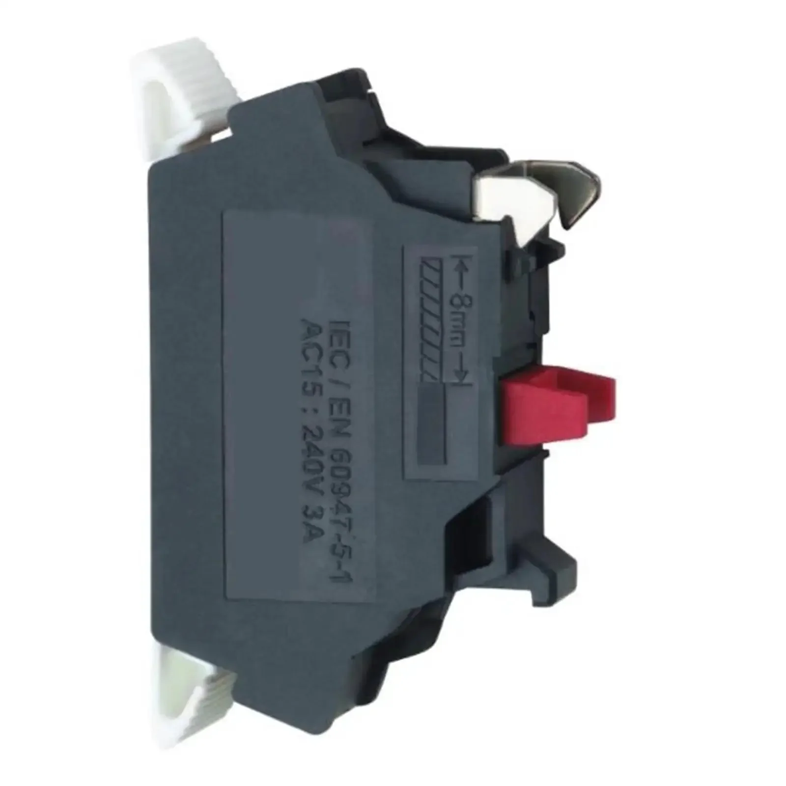 4 Pack ZBE1025 Single Contact Block With Spring Clamp Terminal 1 NC Silver Alloy Housing Flame Retardant PC Case Durable Build For Reliable Electrical Connection