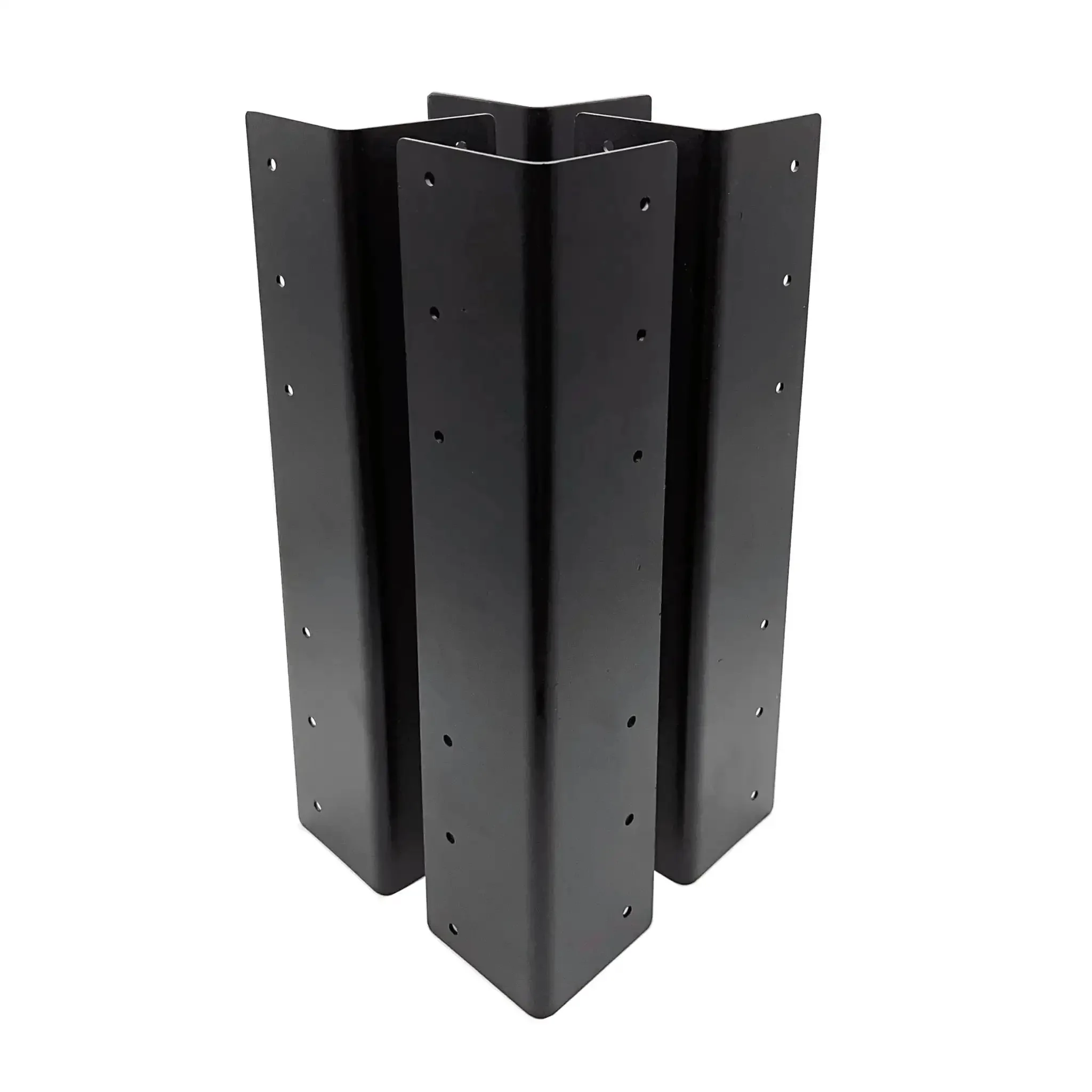 4-Piece 17-Inch Garden Raised Bed Corner Brackets With Screws For 20-24 Inch Lumber Black Powder Coated Steel 2mm Thick Durable Set Of 4 Built To Last For 10-24 Inch Beds - Image 2