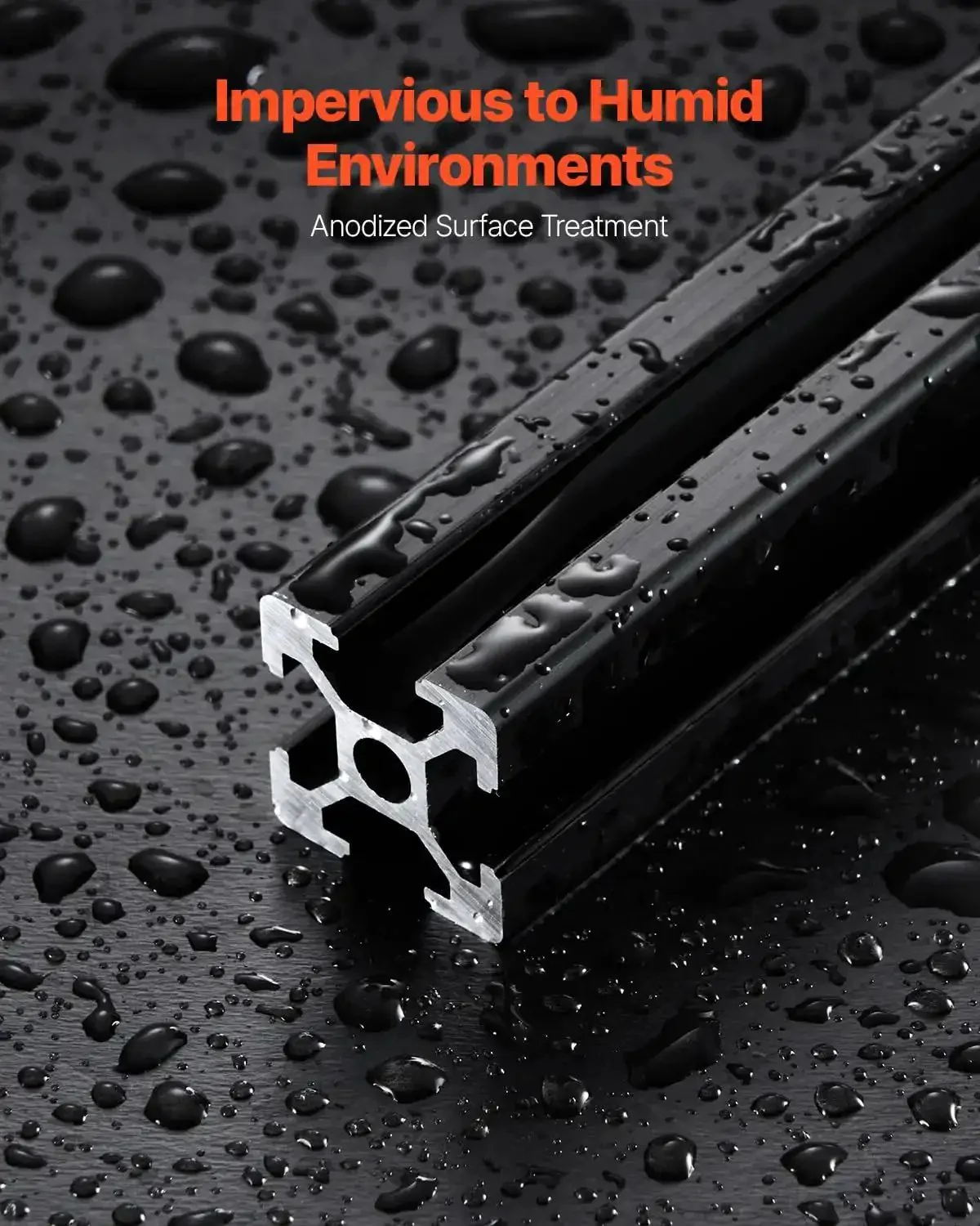 4-Piece 47.24-Inch T Slot Aluminum Extrusion Profile European-Standard Anodized Linear Rail Heavy-Duty Pro-Grade Aluminum Rail Set For 3D Printers CNC Machines DIY Laser Engraving Black - Image 10