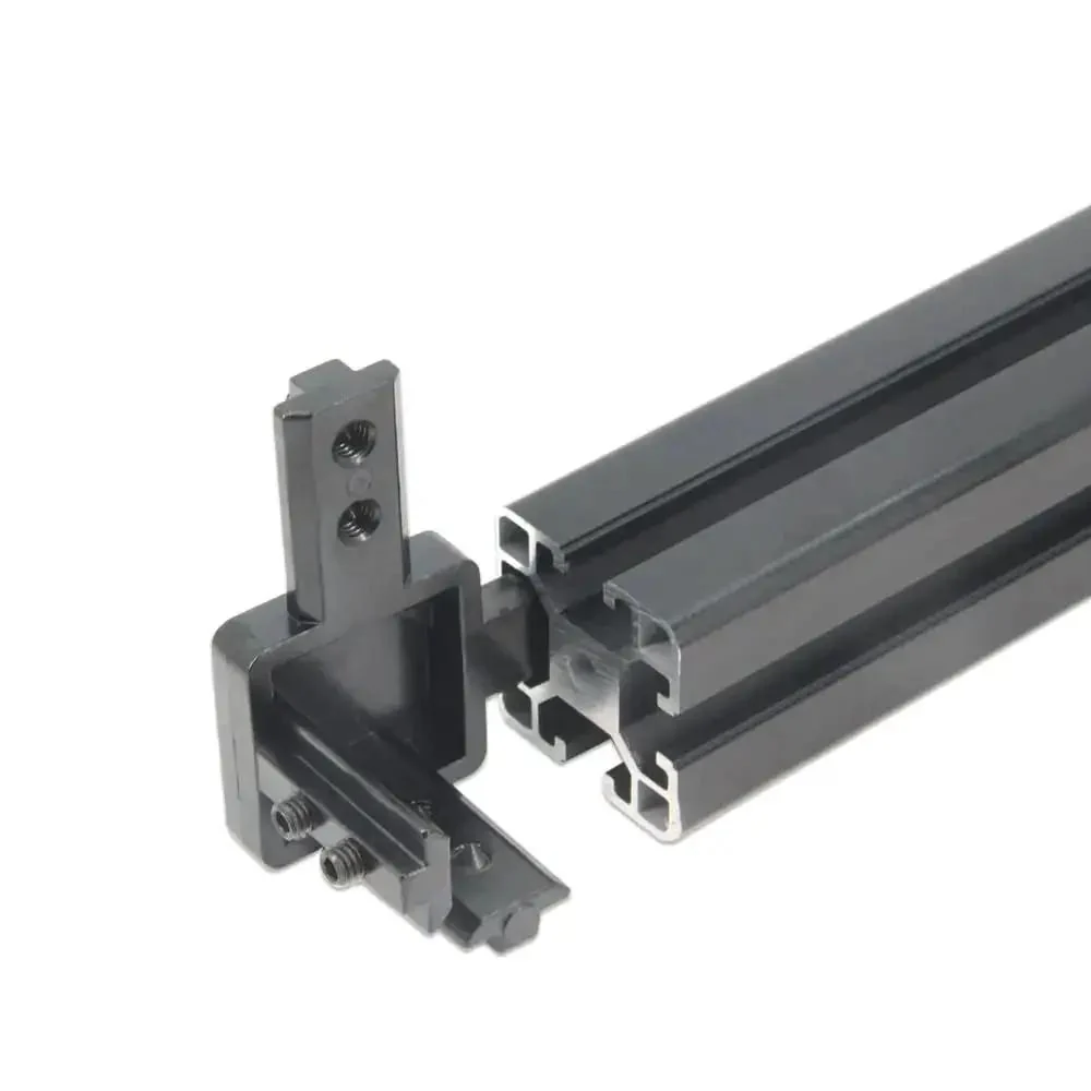 4 Piece Black 3 Way End Corner Bracket Connector With Screws For 8mm T Slot Aluminum Extrusion Profile 4040 Series For DIY Frames And Machinery Builds - Image 4