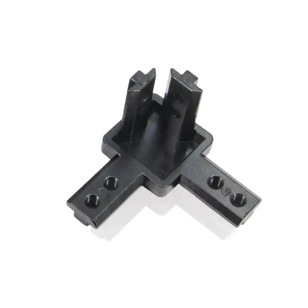 4 Piece Black 3 Way End Corner Bracket Connector With Screws For 8mm T Slot Aluminum Extrusion Profile 4040 Series For DIY Frames And Machinery Builds - Image 5