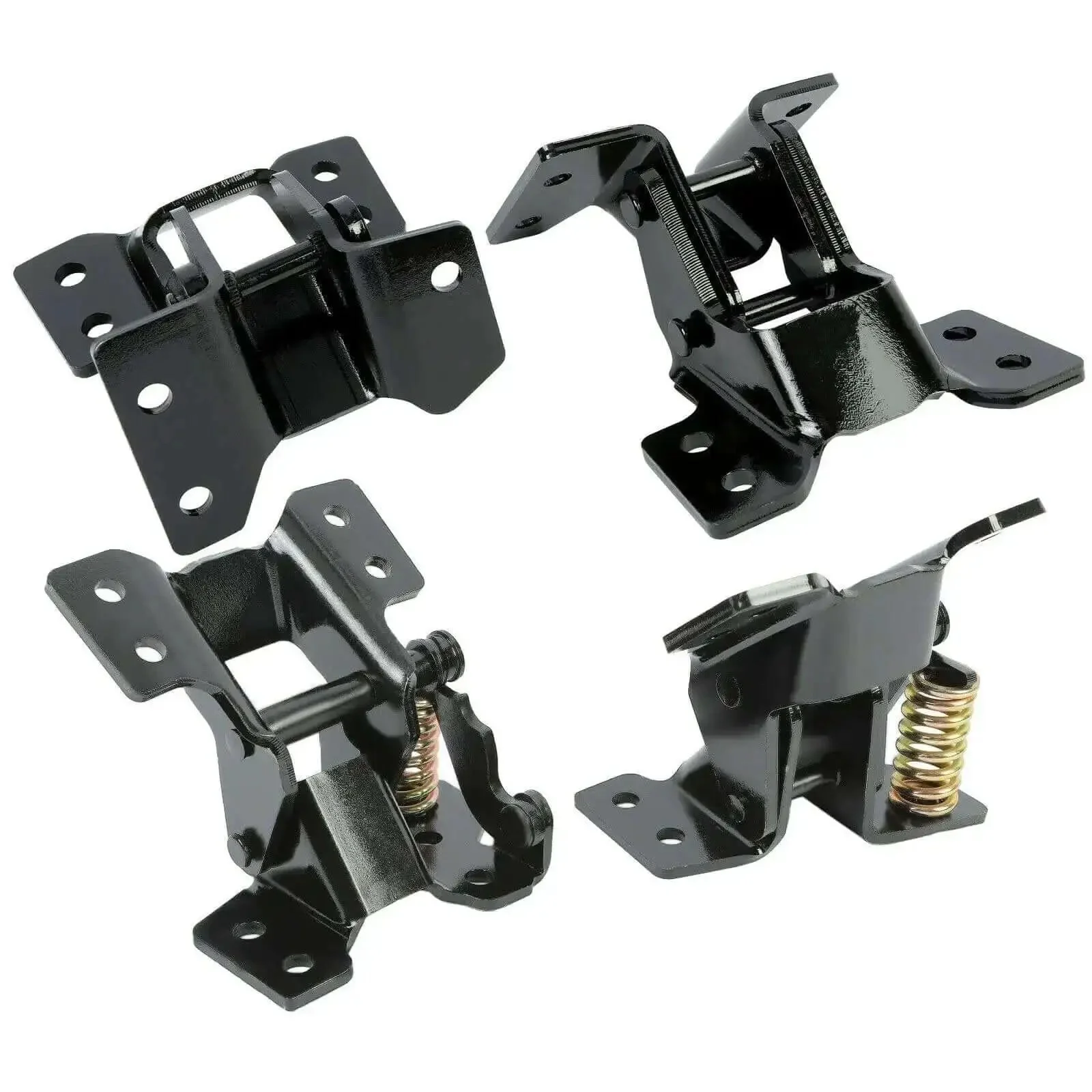 4 Piece Door Hinge Kit For Left Driver And Right Passenger Upper And Lower Steel Black Electrophoresis Finish Vehicle Door Hinge Replacement Set Durable Auto Hardware For A Solid Fit - Image 5