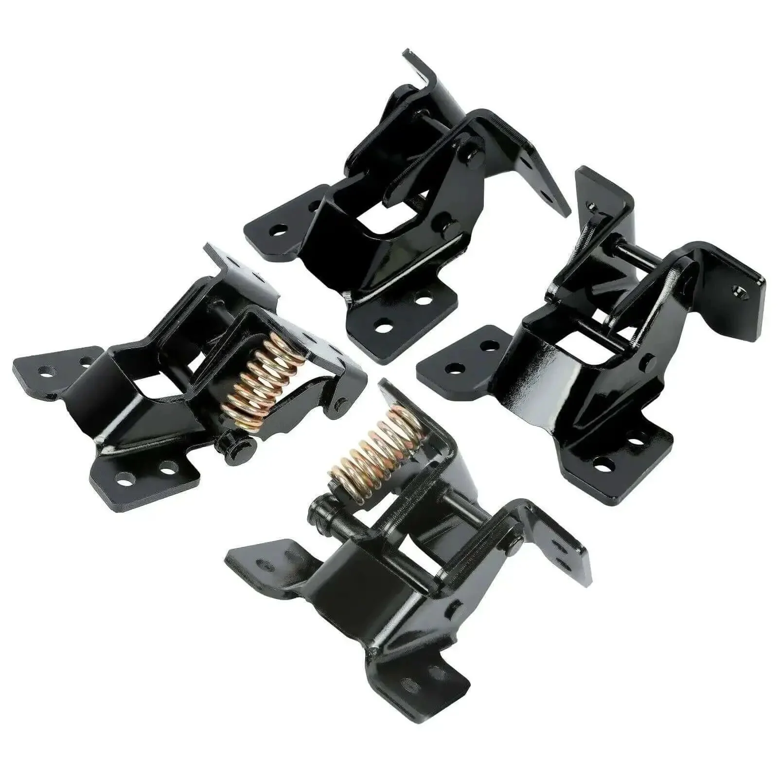 4 Piece Door Hinge Kit For Left Driver And Right Passenger Upper And Lower Steel Black Electrophoresis Finish Vehicle Door Hinge Replacement Set Durable Auto Hardware For A Solid Fit - Image 6
