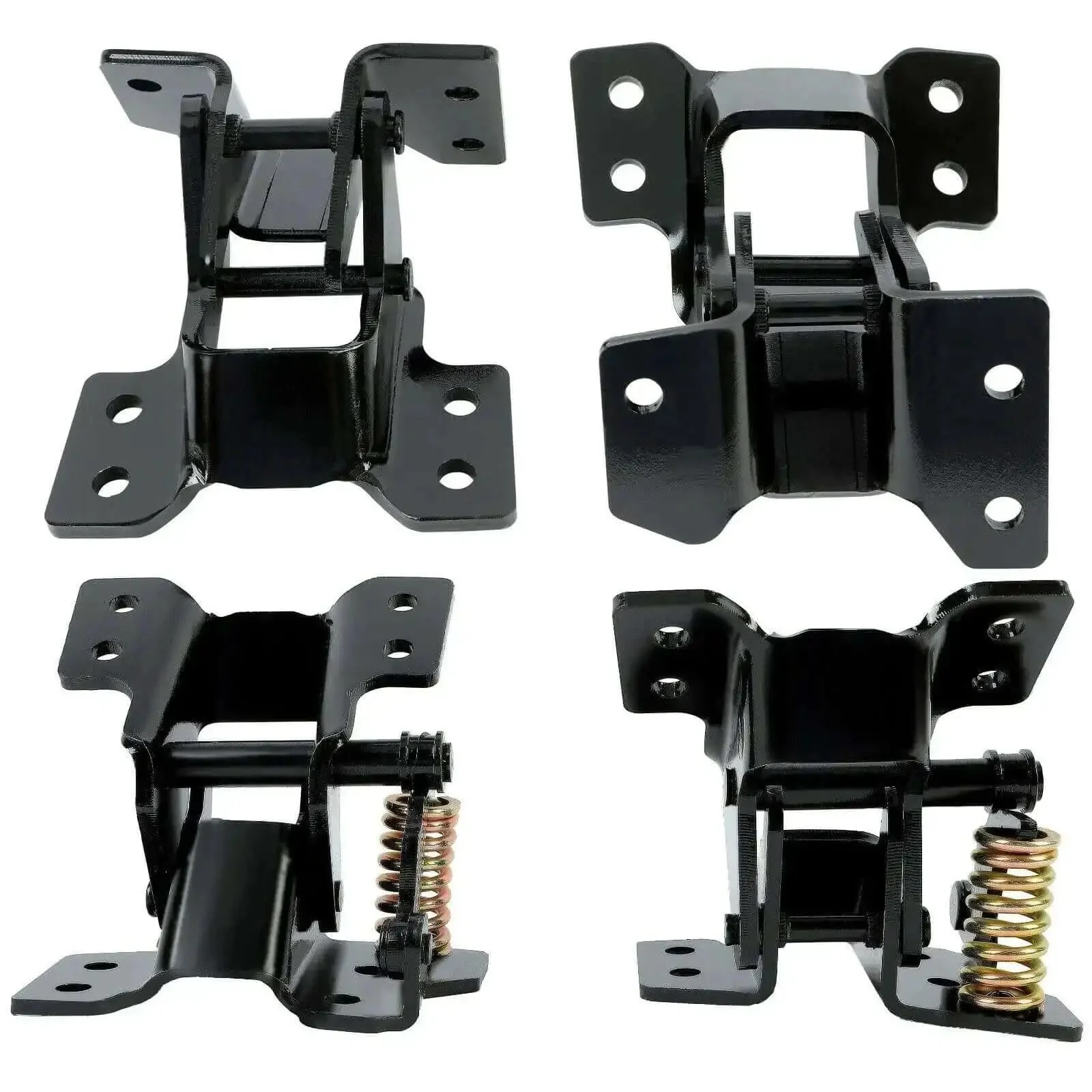 4 Piece Door Hinge Kit For Left Driver And Right Passenger Upper And Lower Steel Black Electrophoresis Finish Vehicle Door Hinge Replacement Set Durable Auto Hardware For A Solid Fit - Image 9