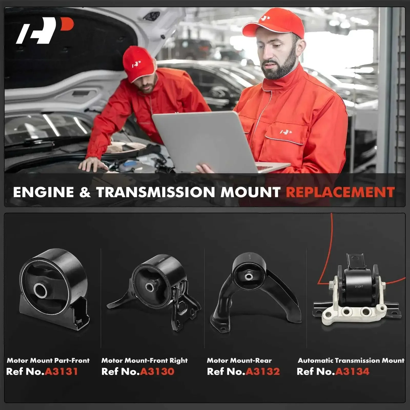4 Piece Engine And Transmission Mount Set For Mitsubishi Outlander Sport 2011-2021 Lancer 2008-2017 RVR 2011-2021 2.0L 2.4L Replaces 5105511AE 68032586AF - Image 9