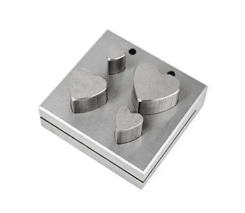 4 Piece Heart Shaped Disc Cutter Set For Jewelry Making And Metal Craft 11 mm To 25 mm Includes Four Sizes For Perfect Pendant Charms And Coin Punch Tool Pro Grade Heavy Duty High Density Steel Construction Dope And Easy To Use - Image 2