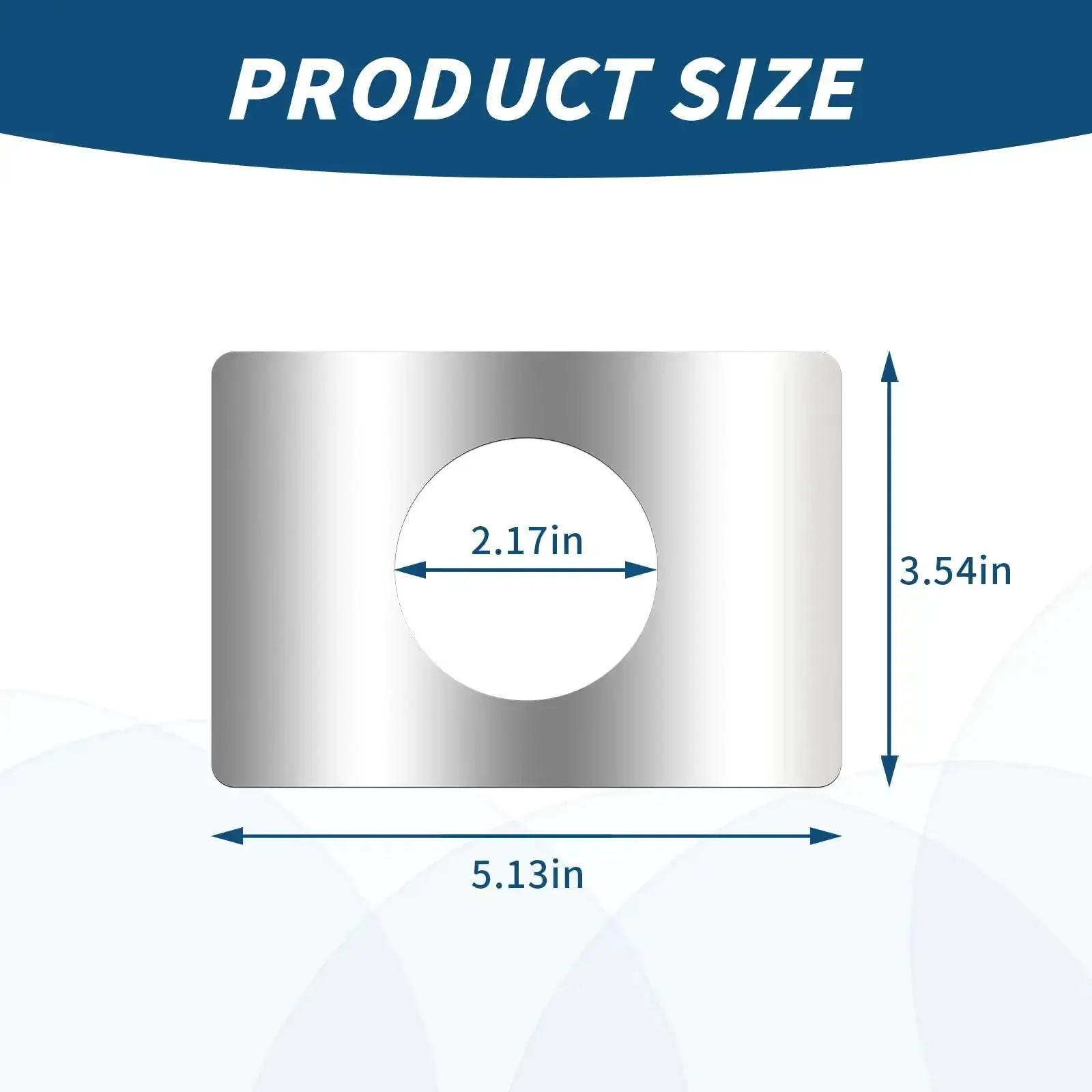 4 Piece Stainless Steel Door Reinforcement Plates Set For Covering Damaged Holes And Fixing Loose Locks Backplate Repair Door Knob Hole Cover Waterproof Rust-Resistant Brushed Finish For Lock Up Solid Security - Image 7