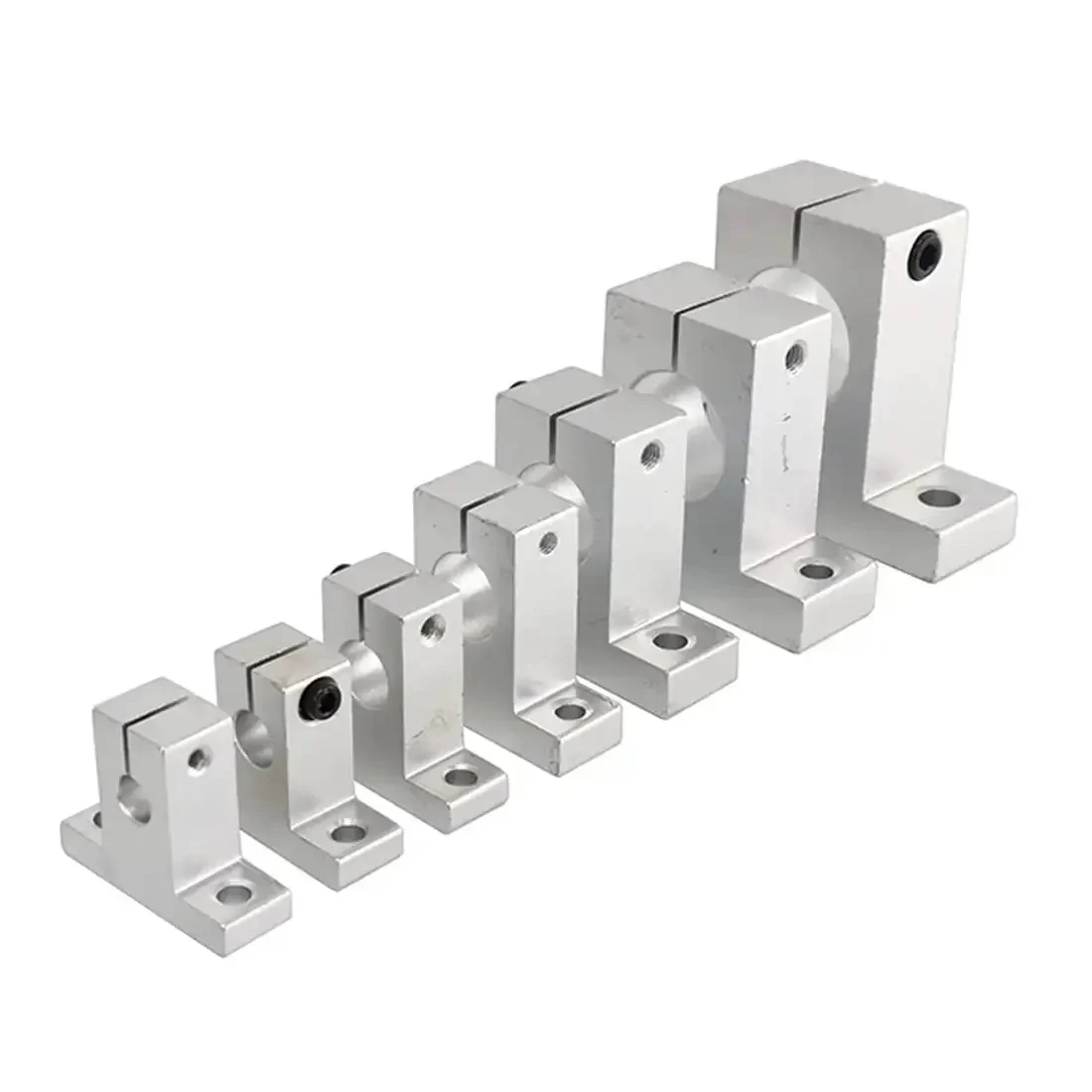 4 Pieces SK20 Aluminum Linear Rail Shaft Supports And 20mm Motion Guides For CNC Machines And 3D Printers, High Precision, Lightweight Aluminum, Corrosion-Resistant, Easy To Install, Quick Alignment For Smooth Movement - Image 3