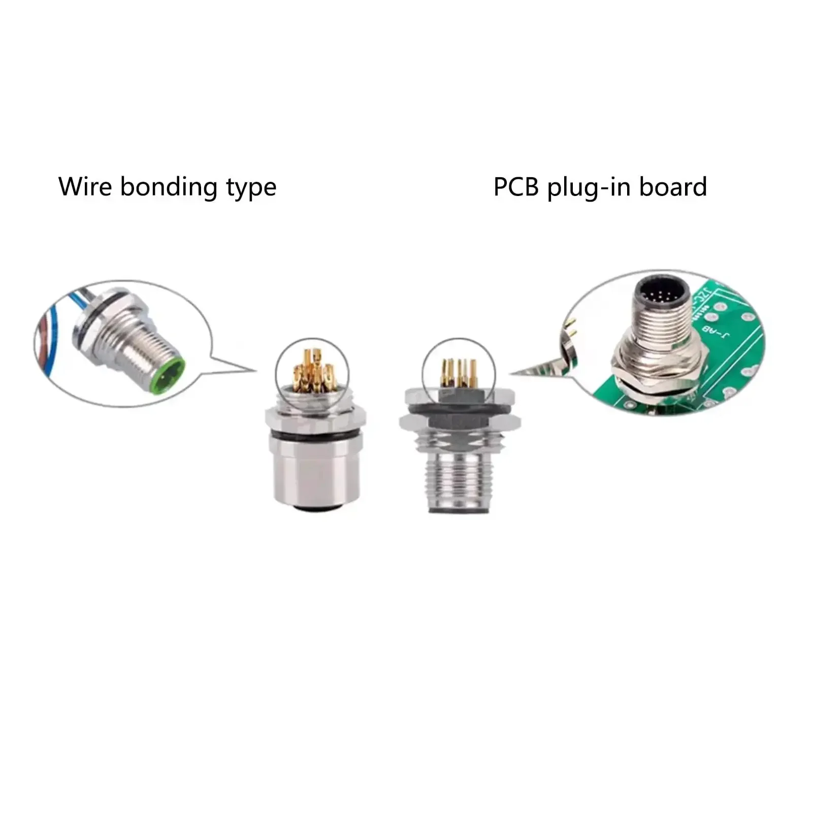 4 Pin A Code M12 Female Connector Cable With Straight Back Mount Waterproof Aviation Socket Unshielded PVC Lead IP67 Sensor Receptacle 0.5 Meter High Durability For Harsh Environments - Image 5