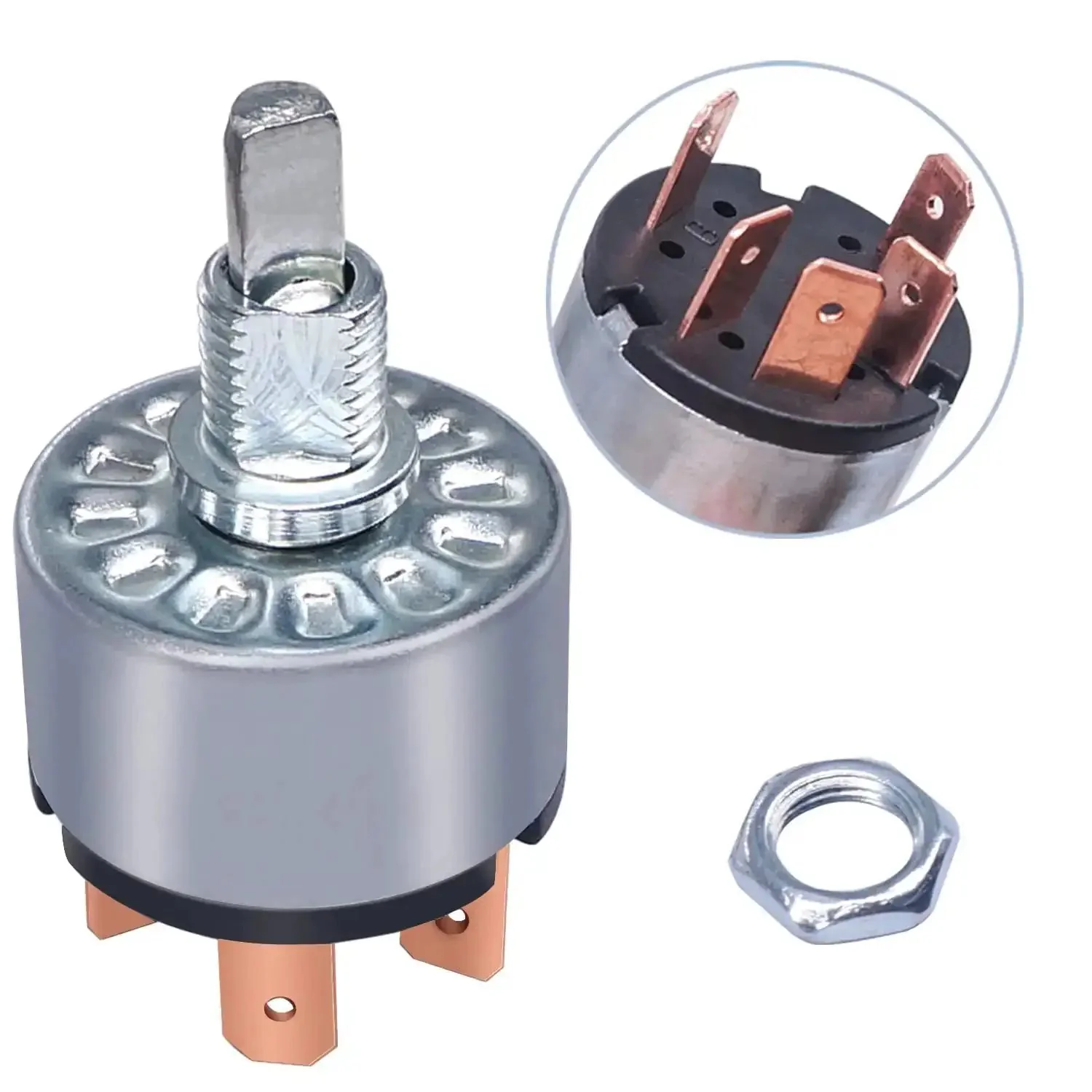 4 Position Rotary Switch For Fans And Heaters, 3 Speed Latching Switch With Tough As Nails Heavy Duty Metal Body, Knob And Terminals, 16 Amps At 125 Volts And 12 Amps At 250 Volts, Speed Selector Dial F040 - Image 2