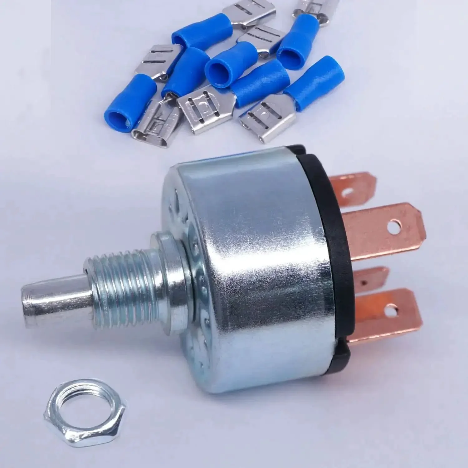 4 Position Rotary Switch For Fans And Heaters, 3 Speed Latching Switch With Tough As Nails Heavy Duty Metal Body, Knob And Terminals, 16 Amps At 125 Volts And 12 Amps At 250 Volts, Speed Selector Dial F040 - Image 3
