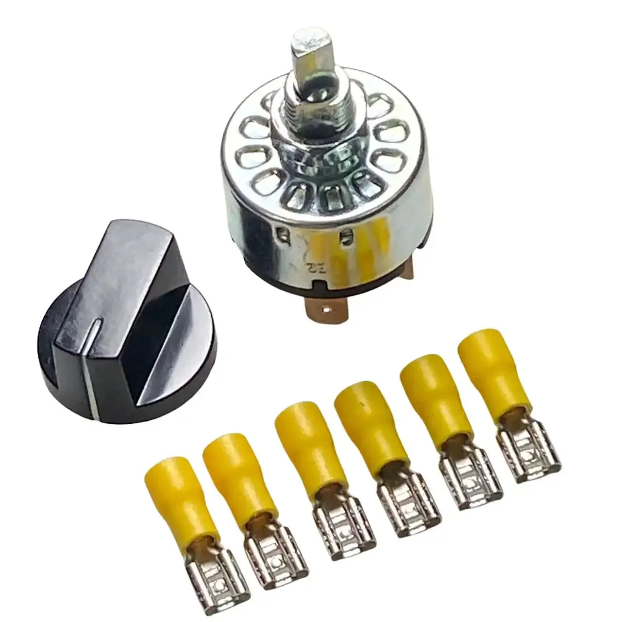 4 Position Rotary Switch With 3 Speed Settings For Fan Heaters 16 Amp 125 Volt And 12 Amp 250 Volt Heavy Duty Latching Speed Selector For DIY Projects And Home Electronics - Image 2
