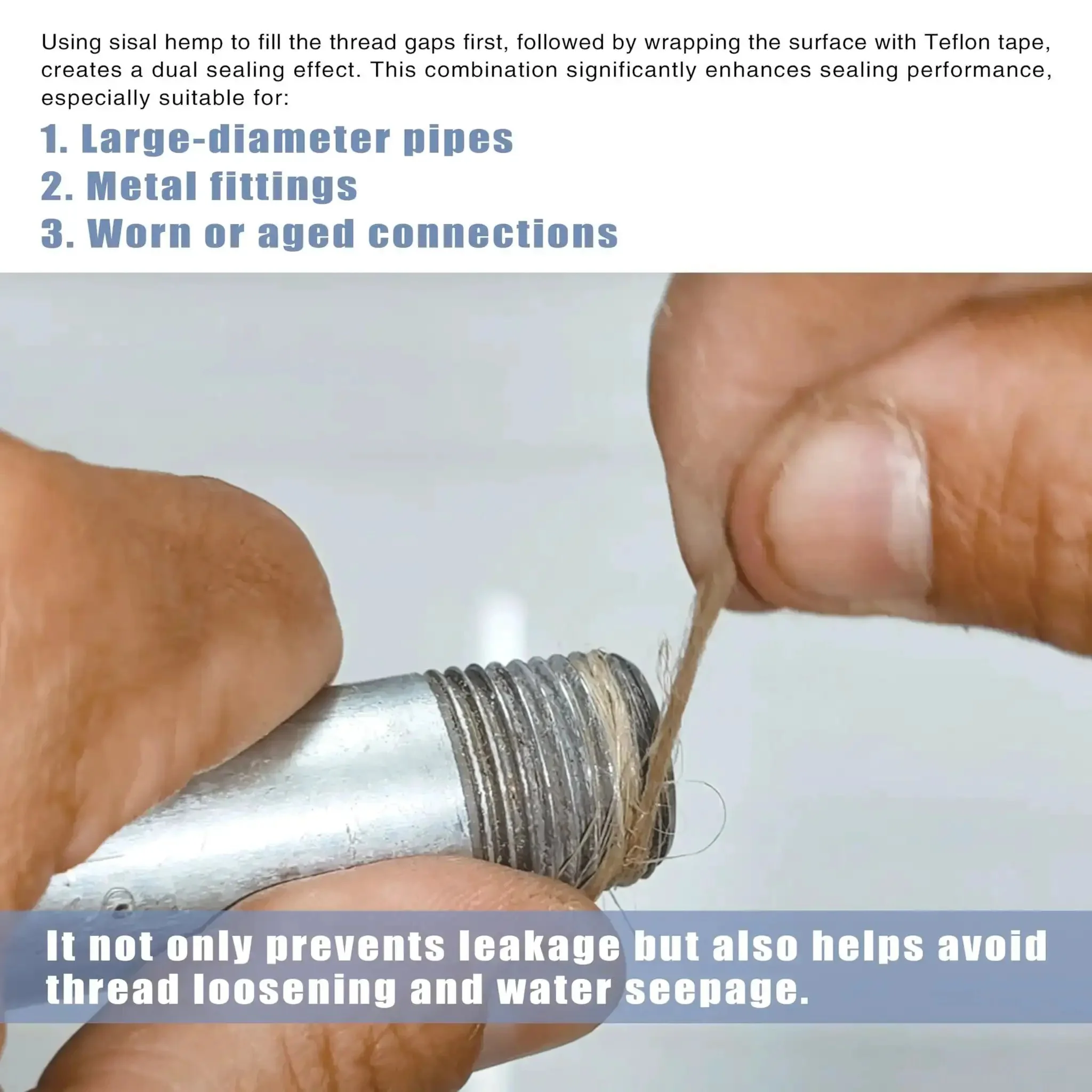 4 Rolls One Half Inch By 520 Inch PTFE Thread Seal Tape Premium Teflon Tape For Plumbing And Shower Heads High Density Leakproof Sealant For Water Pipes DIY Home Plumbing Accessories Comes With Plumbers Hemp - Image 5