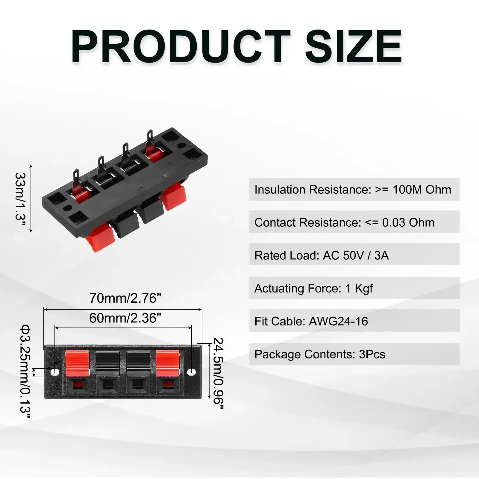 4 Way Spring Terminal Clip Push Release Connector Plate Jack Socket Speaker Terminal Strip Block Test Clip WP4 10 Pack 6 Pieces Red Black Polarity Coding For Pro Audio Gear - Image 6