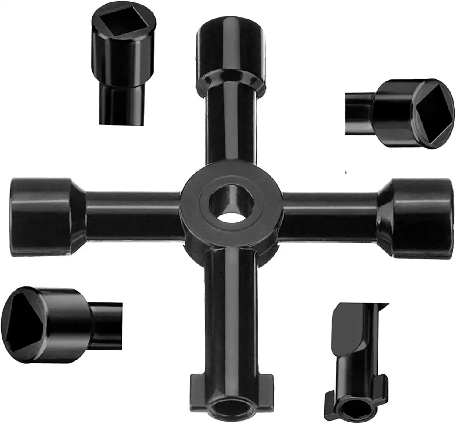 4-Way Universal Utility Cabinet Keys 2 Pack In Black For Gas Meters, Water Panels, And Electric Boxes, The Go-To Backup Access Tools For Home, Garage, And Small Biz - Image 6