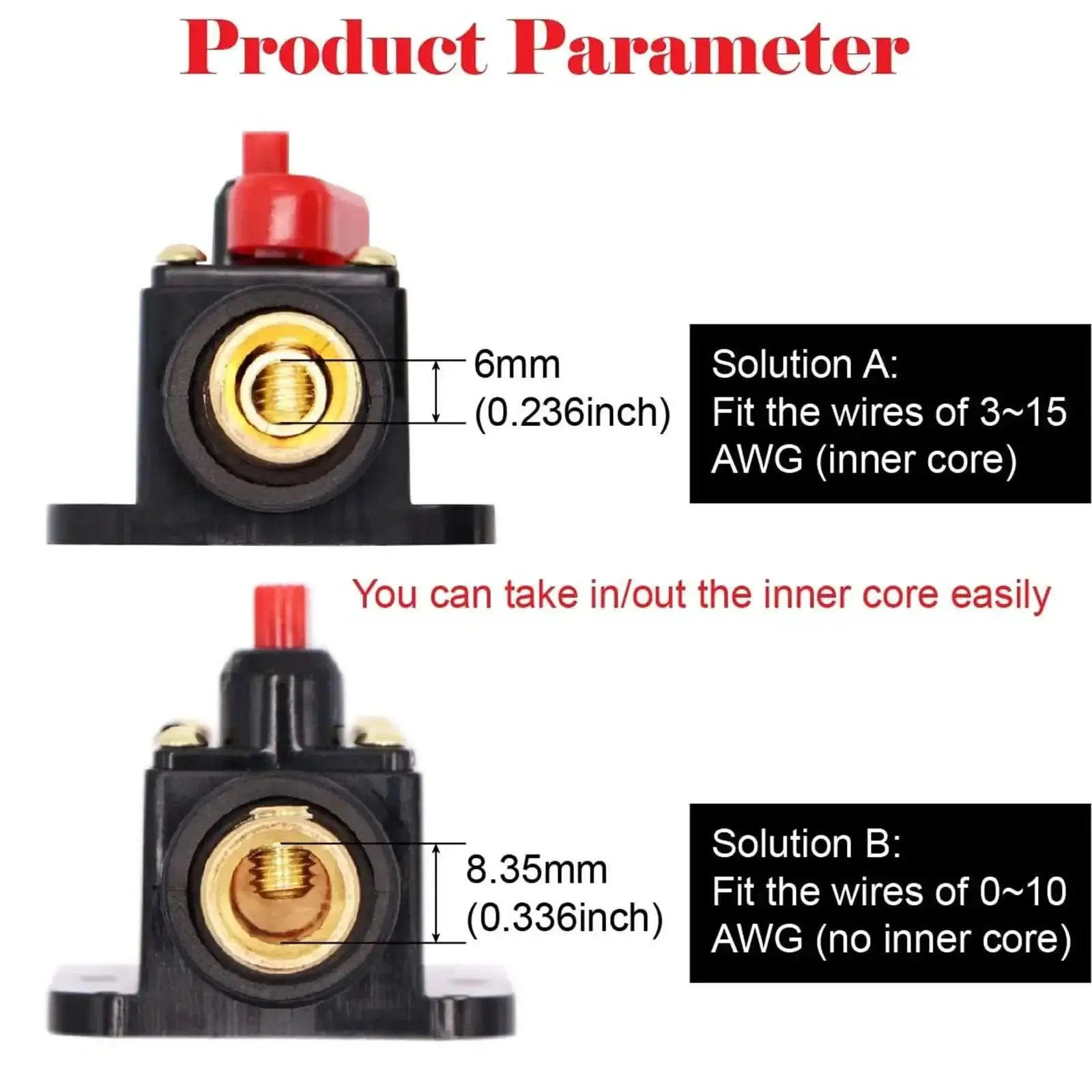 40 Amp Inline Circuit Breaker With Manual Reset Fuse Holder For Car Audio Marine Boat Stereo Switch Inverter 12V-24V DC Protection Beefed Up Heavy Duty Easy Panel Mount - Image 6
