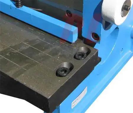 40 Inch 16 Gauge Sheet Metal Shear Finger Pan Box Brake Bender Slip Roll 3 In 1 Heavy Duty Do It All Metal Fabrication Tool For Cutting Bending And Rolling - Image 3