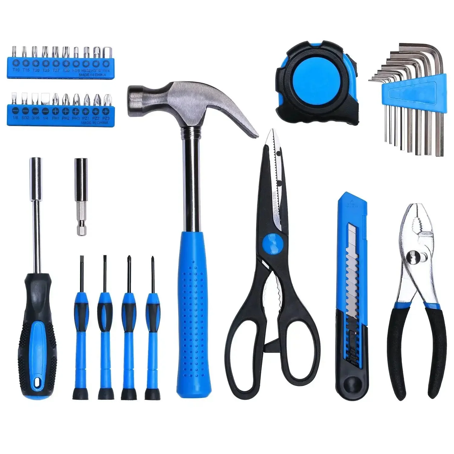 40 Piece All Purpose Tool Kit For Home Garage Office And Dorm Use Durable DIY Ready Handyman Set With Everything You Need For Assembly Repairs Picture Hanging And Everyday Projects - Image 7