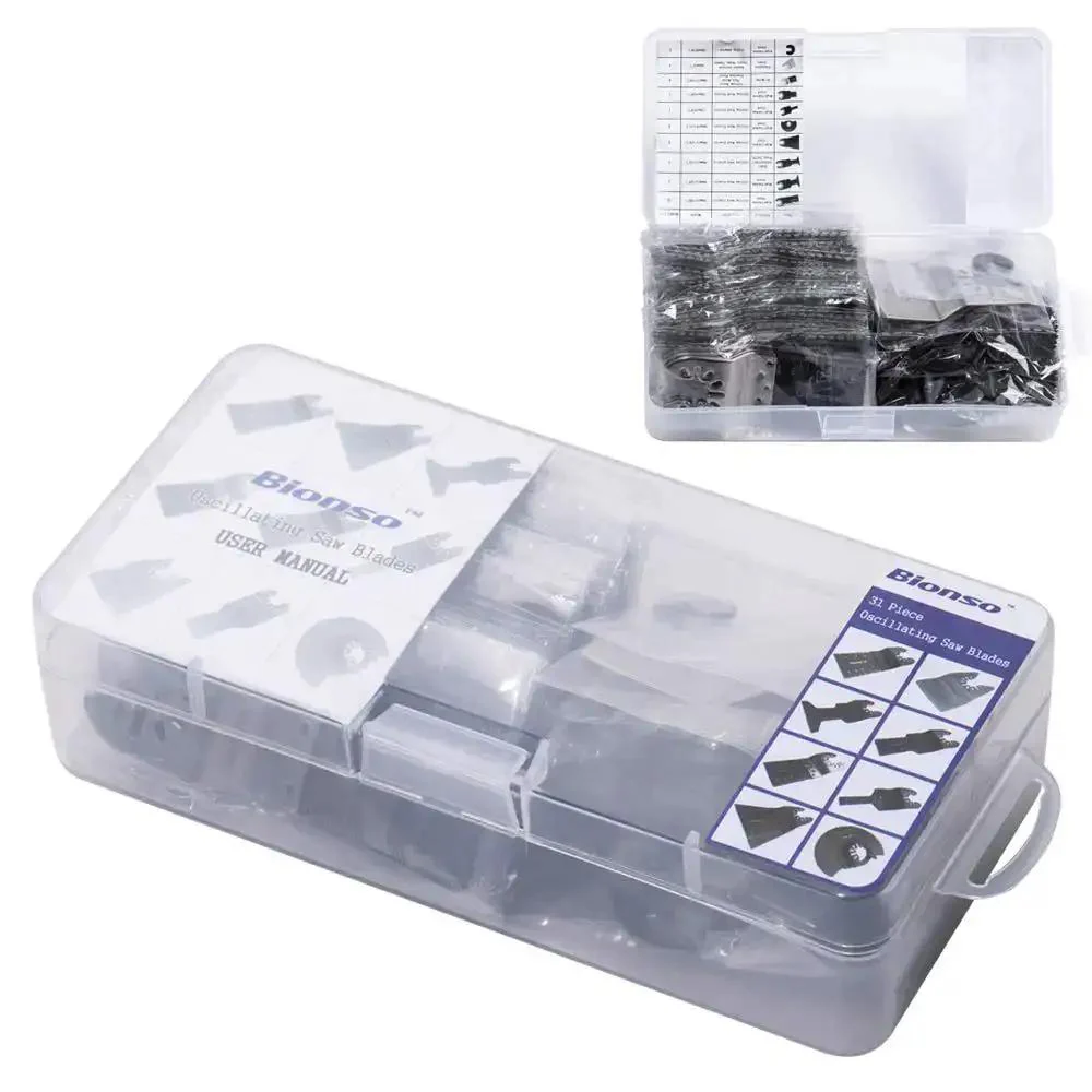 40 Piece Oscillating Saw Blade Kit For Multitool With Wood Metal Plastic Blades Includes 10 Interchangeable Cuts For Dewalt Worx Milwaukee Makita Ryobi Bosch And More For DIY Pros - Image 3