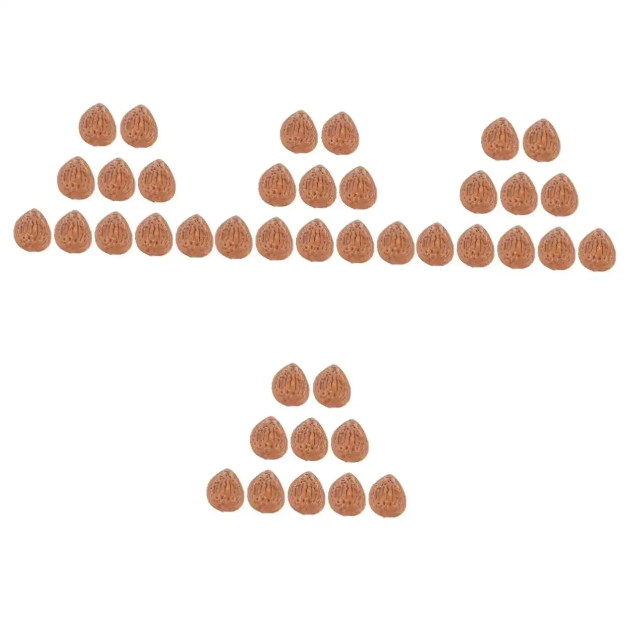 40 Realistic Faux Almonds For Crafts And Food Photography, Lifelike Artificial Nuts For Home Decor, Miniature Displays, Table Centerpieces, And Food Styling Props