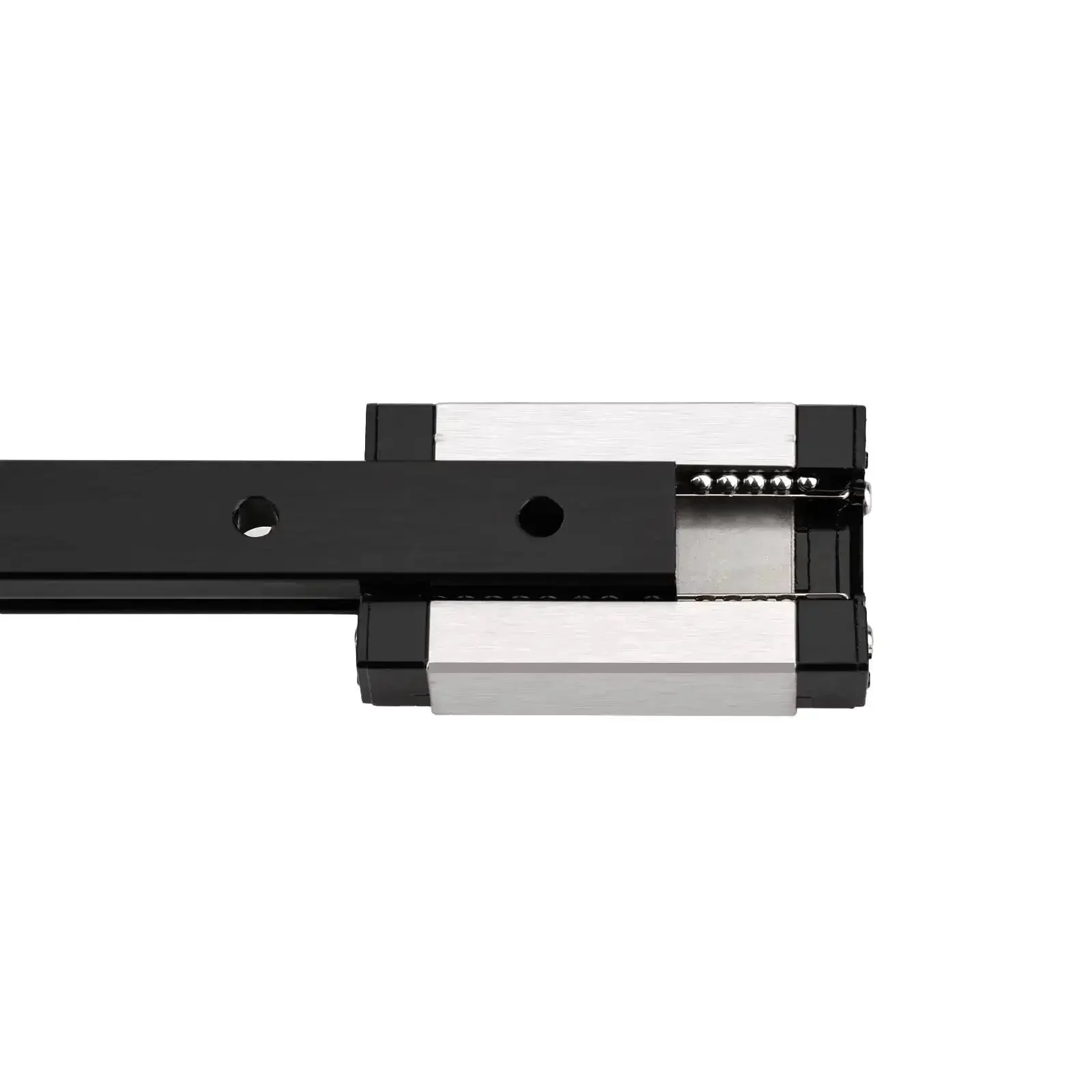 400mm Linear Rail With Carriage Block For DIY 3D Printers And Machines Heavy Duty Steel Guide Rail Rust Resistant Blackened Finish High Precision Smooth Low Noise Operation Ideal For Hobbyists And Pro Makers - Image 3
