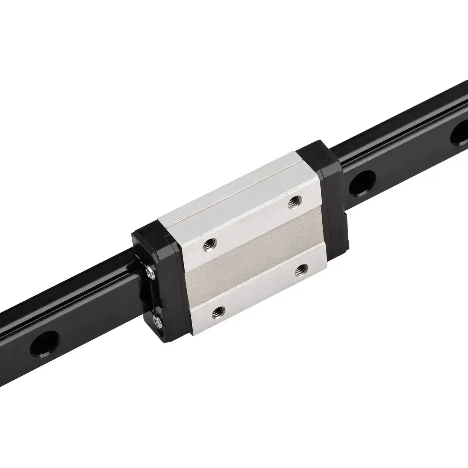 400mm Linear Rail With Carriage Block For DIY 3D Printers And Machines Heavy Duty Steel Guide Rail Rust Resistant Blackened Finish High Precision Smooth Low Noise Operation Ideal For Hobbyists And Pro Makers - Image 5