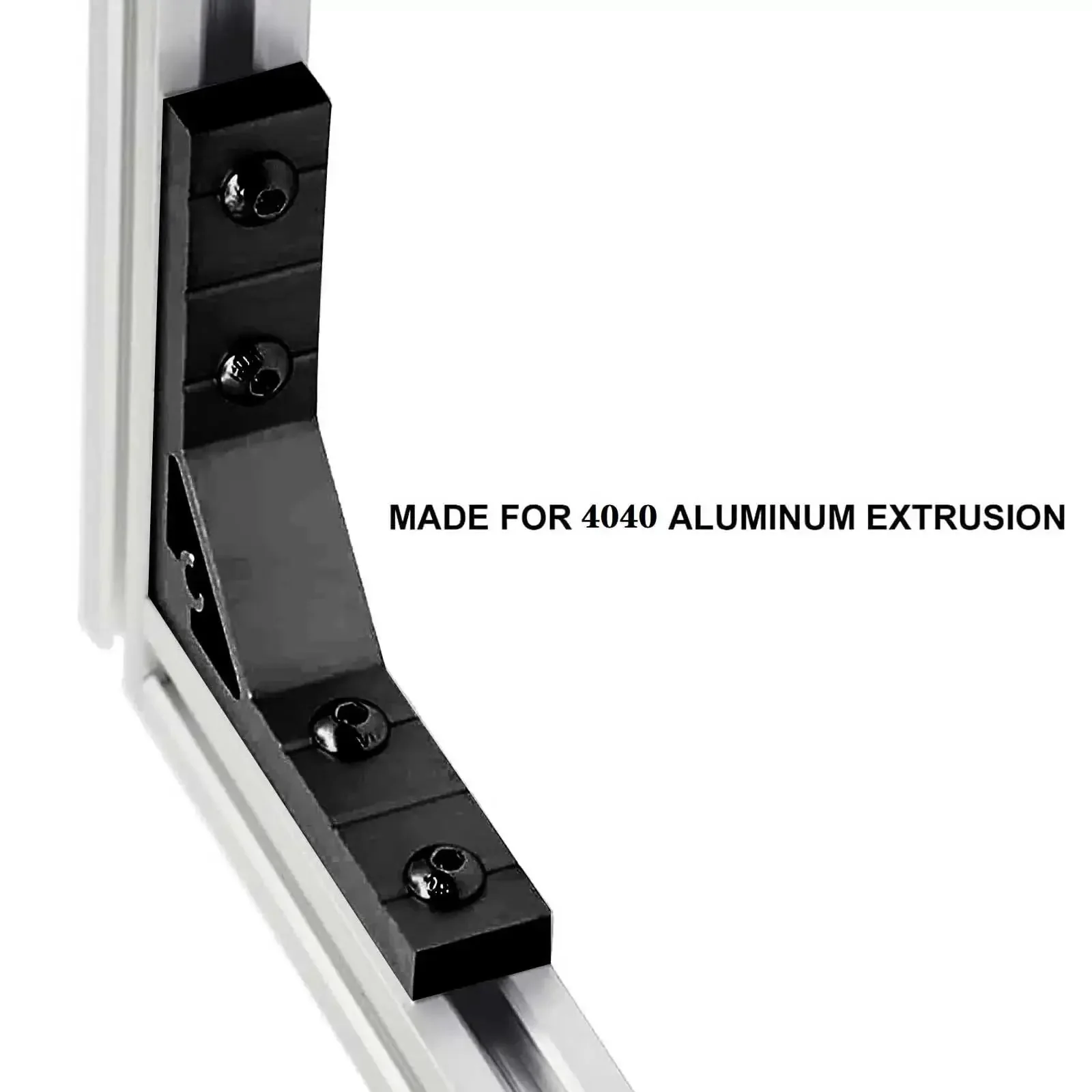 4040 Corner Brackets Set With 16 M8 T Slot Nuts 16 M8x18mm Hex Socket Cap Screws And 1 M5 Wrench For 2020 Aluminum Extrusion Profiles Perfect For DIY Frame Builds Racks And Projects - Image 3