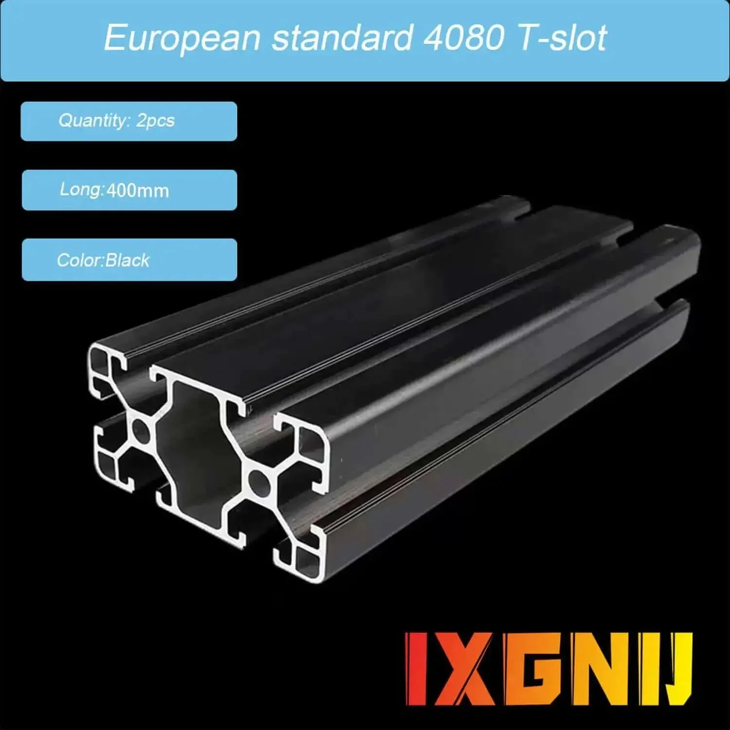 4080 T Slot Aluminum Extrusion For 3D Printer Parts And CNC DIY Black 400mm By 2 Framing Rail For Home Workshop Lasers Stands And Custom Builds Ideal For Custom Builds And Upgrades Prototyping In Home Shops - Image 4