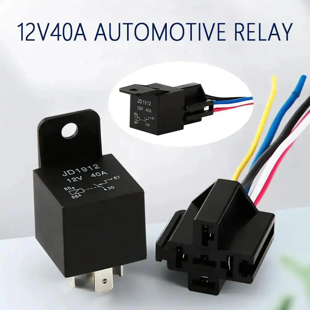 40Amp 12V 4 Pin Car Relay Waterproof And Dustproof For Motorcycle Truck Boat SPST No Heavy Duty Automotive Relay Built To Last For Headlamps And Engine Compartment Use - Image 3