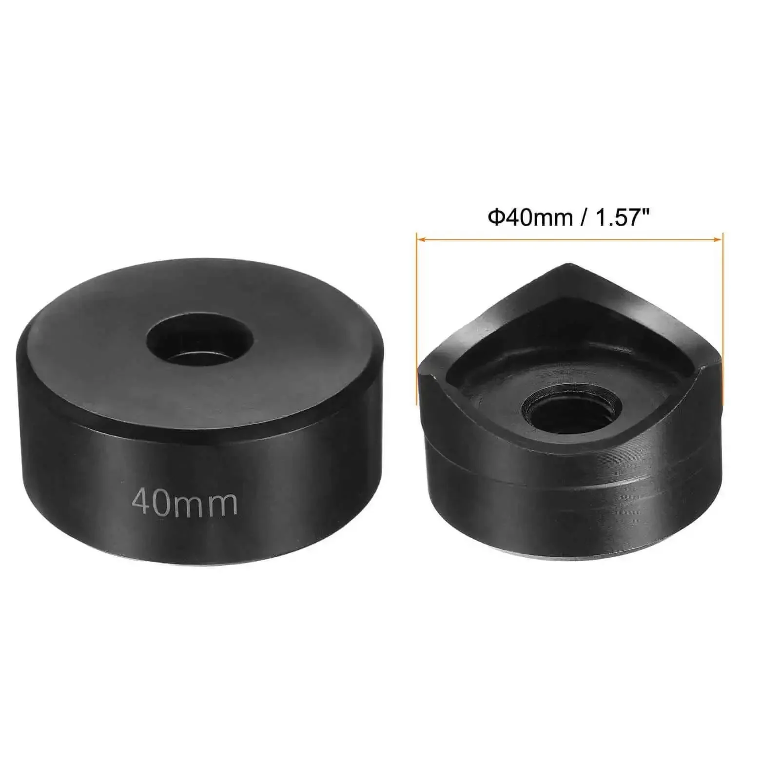40mm Sheet Metal Punch Kit With Bearing Steel Heavy Duty Manual Knockout Punch For Stainless Steel Aluminum Copper Plastic Metal Plates Pro Grade Cutting Tool Black - Image 5