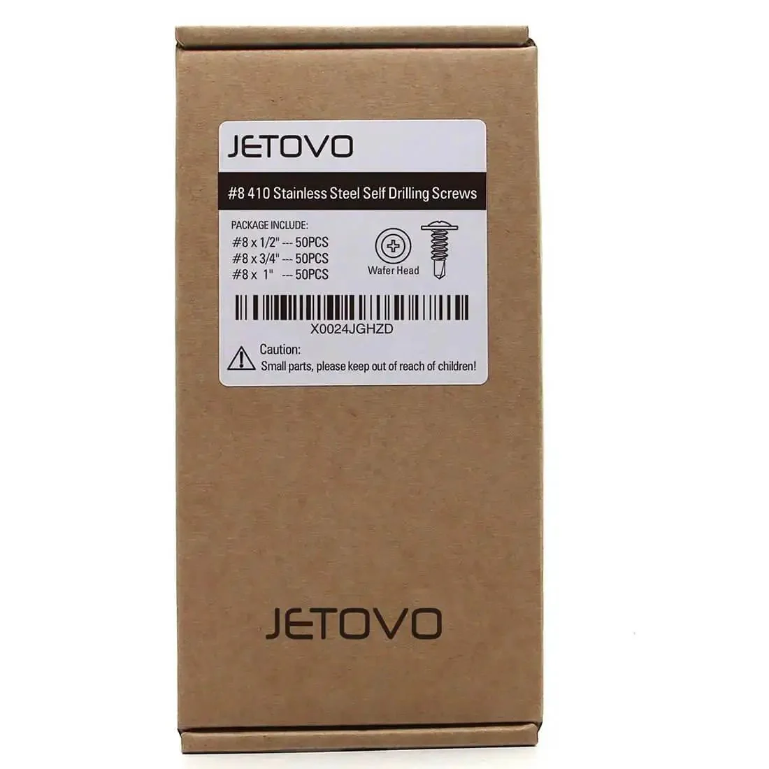 410 Stainless Steel Self Drilling Screws Assortment Kit With Wafer Head Phillips Drive Tek Screws For Sheet Metal Modified Truss Head Includes Eight By One Half Inch Eight By Three Quarter Inch And Eight By One Inch - Image 2