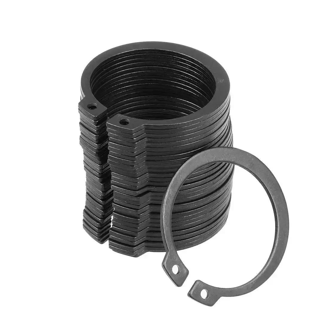 41mm External Circlips C Clip Retaining Rings Shaft Snap Ring Set 65Mn Steel 30 Pieces Built Tough For Secure Parts On Shafts Fits Machined Grooves In Motors Machinery Automotive And More