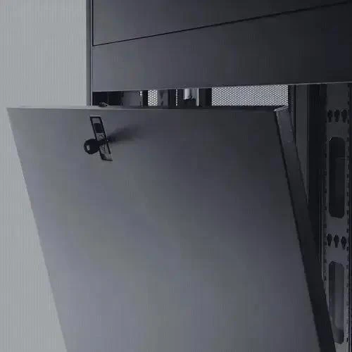 42U Server Rack Enclosure Cabinet With Doors And Side Panels For 19 Inch Gear, Standard 42 Inch Depth, 3000 Pound Capacity, Black, Locking Doors, Adjustable Rails, Toolless Mounting For PDUs And Cable Managers, PCI DSS Ready, 5 Year Warranty - Image 5