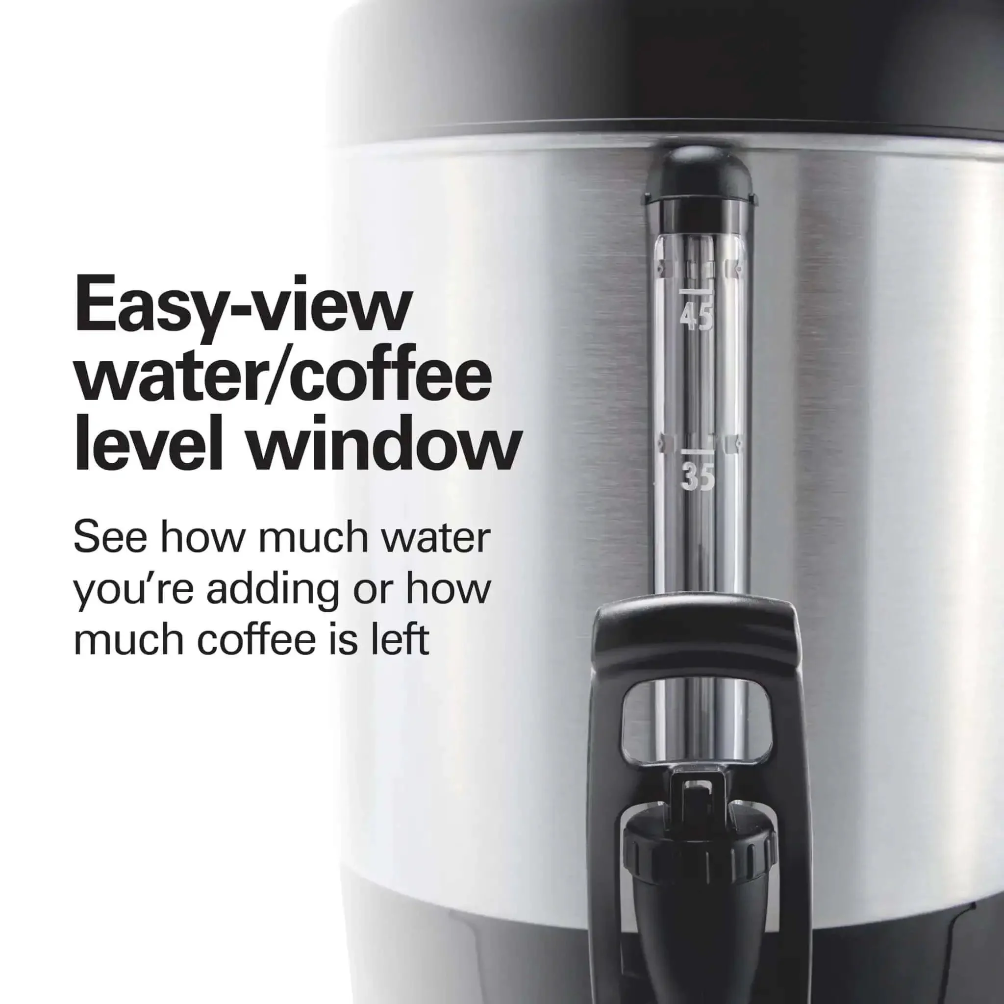 45 Cup Fast Brew Coffee Urn And Hot Beverage Dispenser Great For Large Crowds Keeps Coffee Hot And Ready Brews 15 To 45 Cups In About 28 Minutes Perfect For Offices Events And Big Gatherings - Image 4
