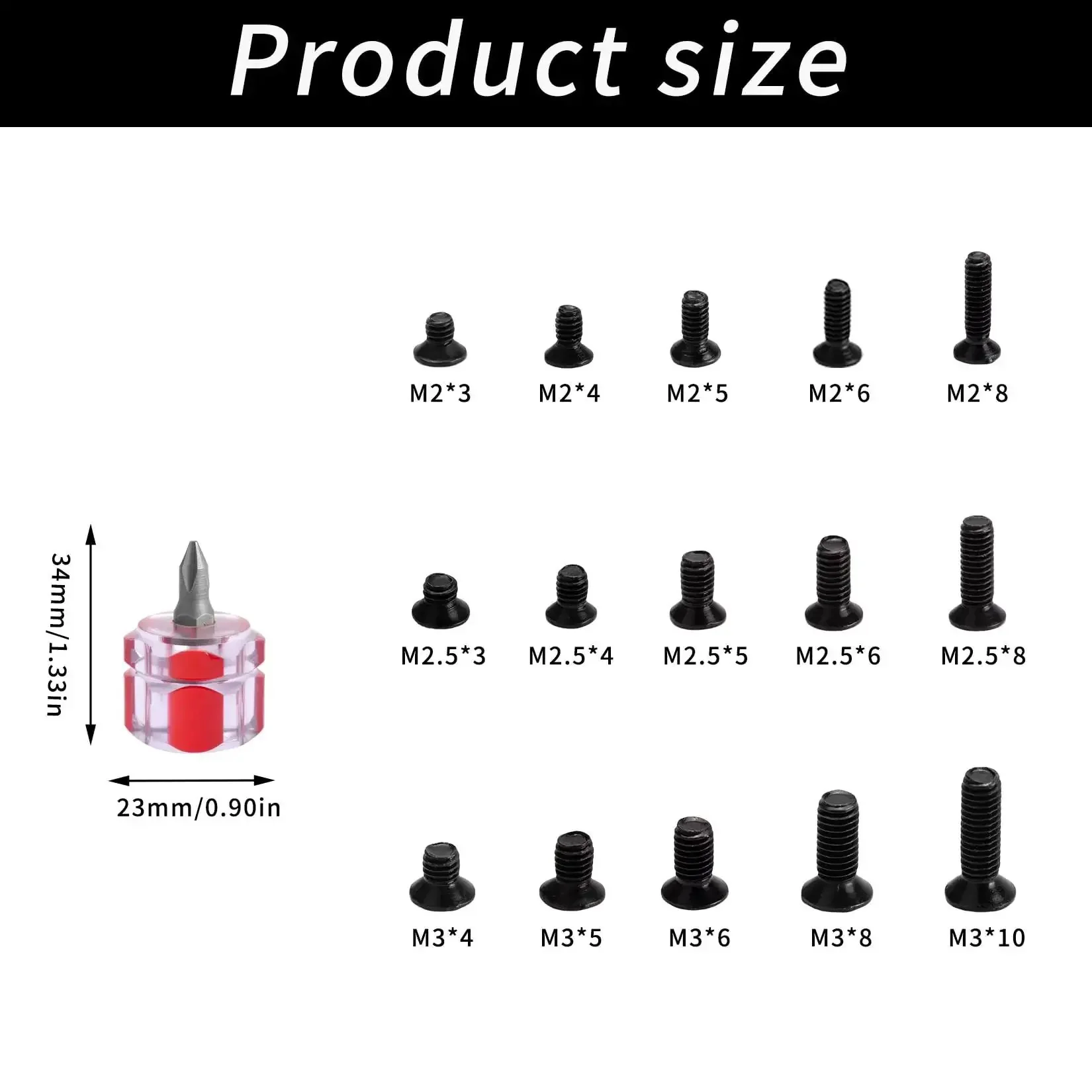 450 Piece Eyewear Repair Kit With Tiny Screws And Screwdriver Perfect For Glasses Sunglasses Watches Jewelry And Electronics Handy Carbon Steel Cross Screws Micro Fix Kit For Specs DIY Repairs - Image 7