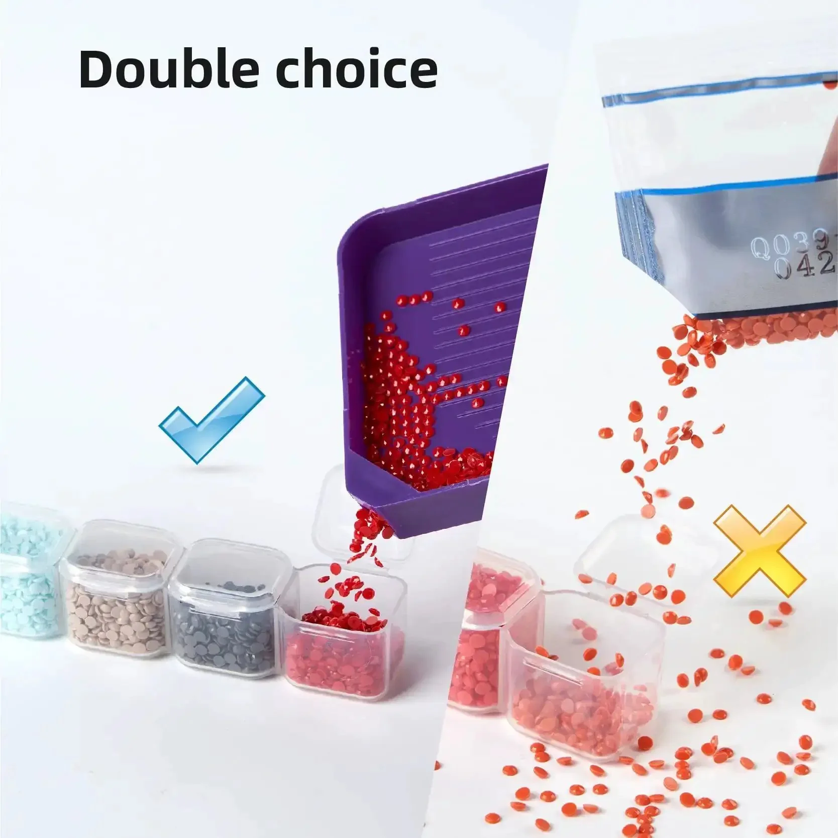 46 Piece DIY Diamond Painting Tools And Accessories Kit With Multiple Pen Sizes Tweezers Glue Diamond Correction And A 28 Bottle Storage Box For Easy Desk Organization Perfect For Adults Craft Lovers At Home - Image 6