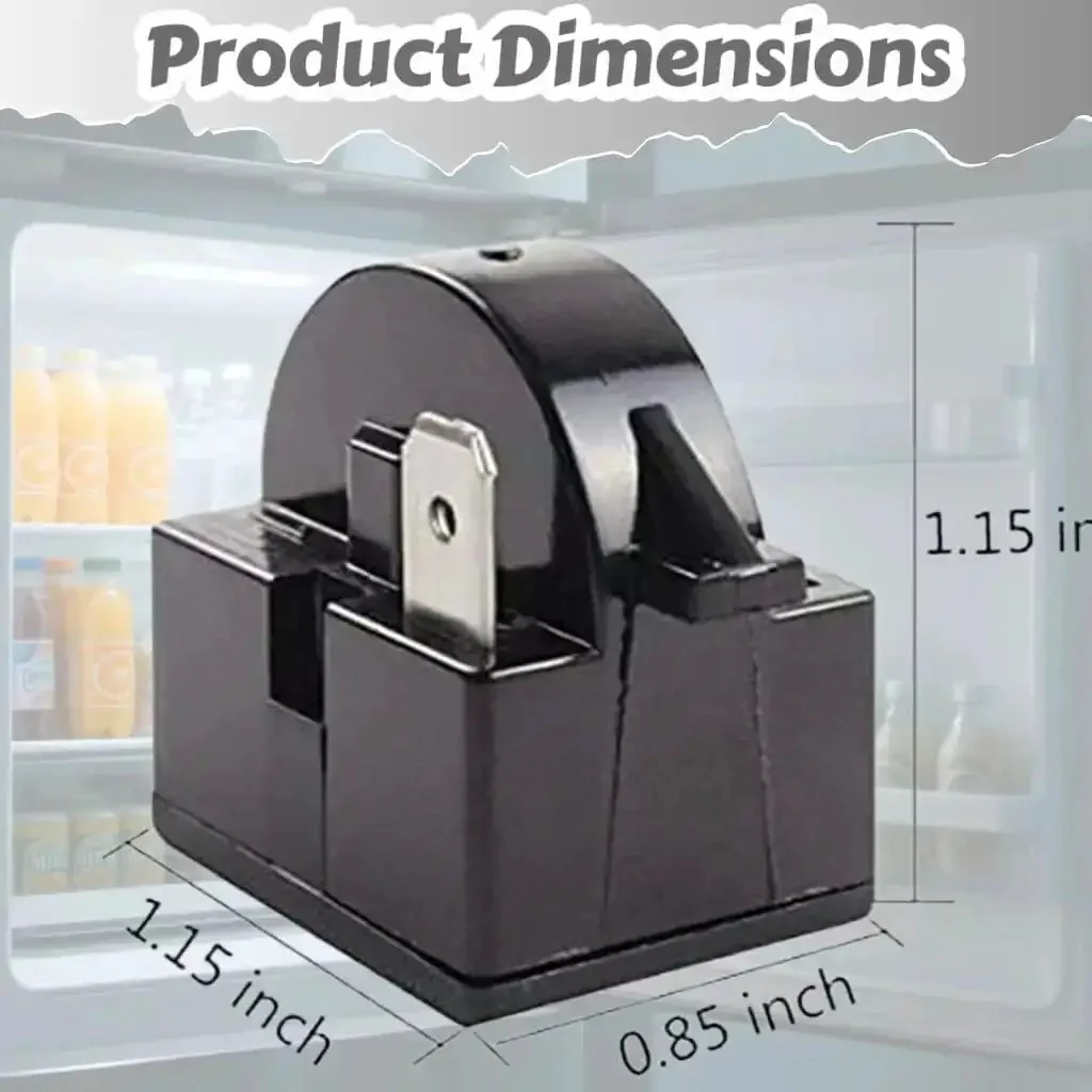 4.7 Ohm 1 Pin PTC Compressor Start Relay Overload Kit Replacement For Mini Fridges And Compact Refrigerators Easy Plug And Play Beverages And Wine Coolers Deep Freezers Beer And Wine Refrigerators - Image 5