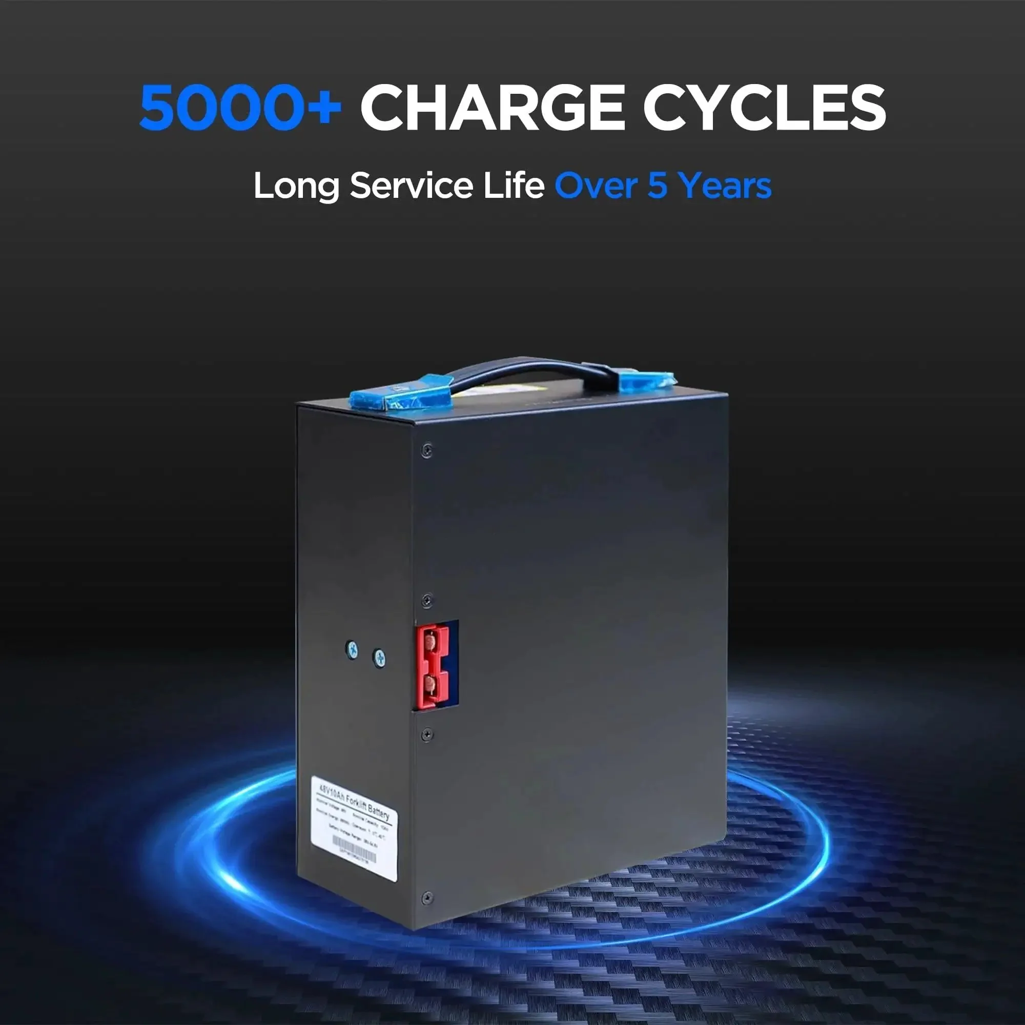 48V 10Ah LiFePO4 Battery Pack With Built In Smart BMS For Electric Pallet Jacks Plug And Play Replacement Compatible With Hangcha CBD15 WS Hyster PC15 Zoomlion TB20E And More With Overheat Overvoltage Overcurrent Short Circuit Protections - Image 7