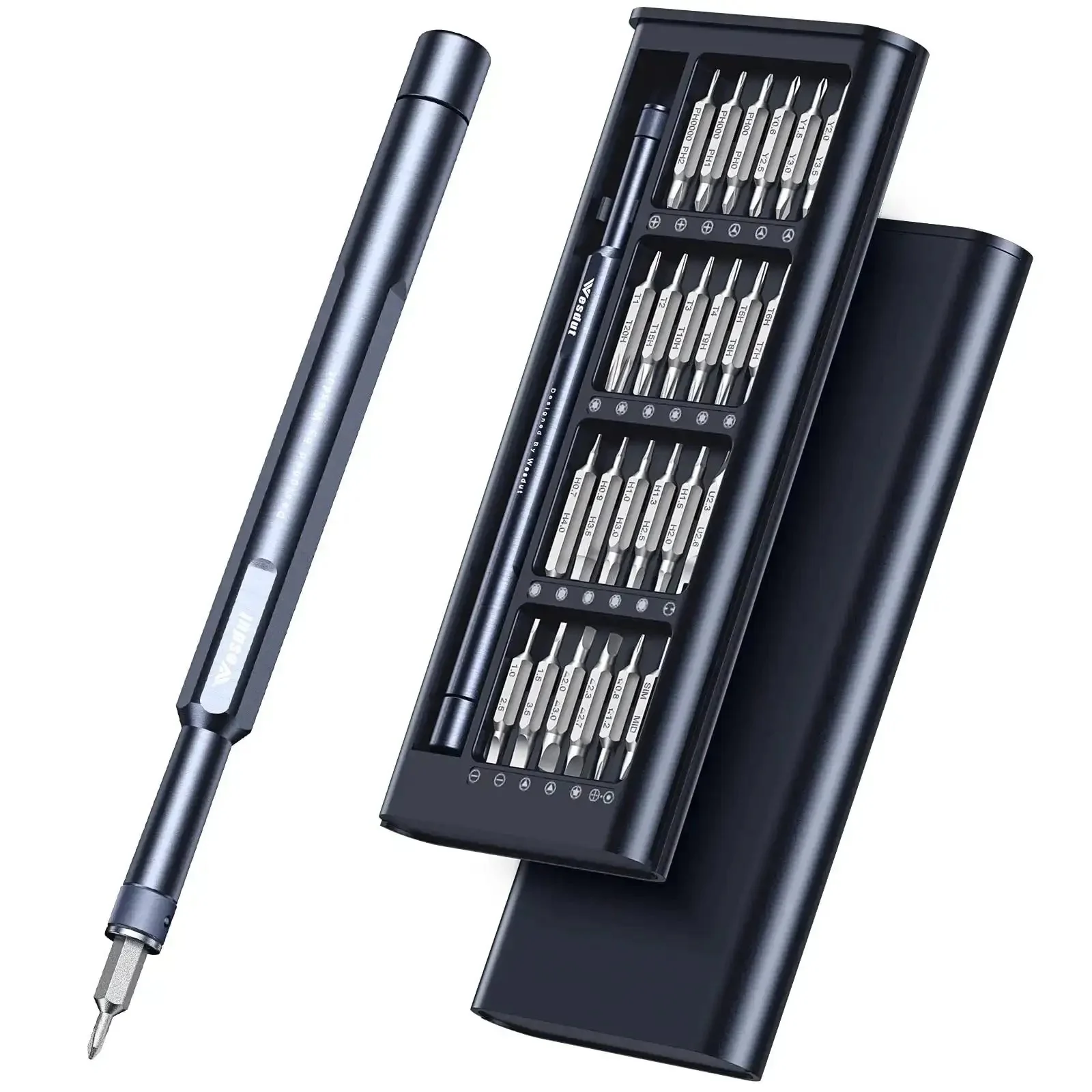 49in1 All In One Precision Screwdriver Set Magnetic Mini Tool Kit With Double Sided Bits Ultra Compact And Durable Includes Phillips Torx Security Torx Pentalobe Hex For Ring Doorbell Watch Laptop Eyeglass Camera