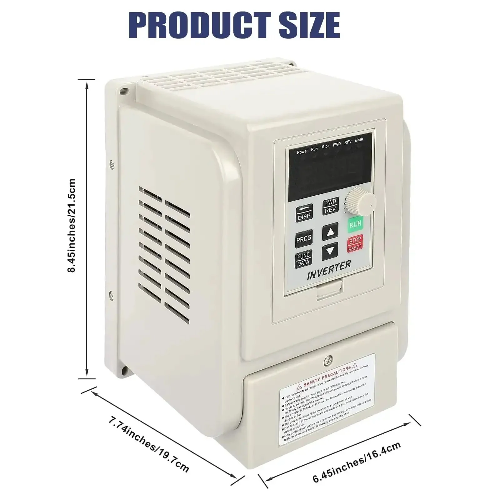4KW 220V VFD Inverter With Single Phase Input To Three Phase Output For Motor Speed Control A True Workhorse High Performance PWM Driven Drive With 0 To 400 Hz Frequency Range 6HP Rated Ideal For Industrial Machinery And DIY Projects - Image 5