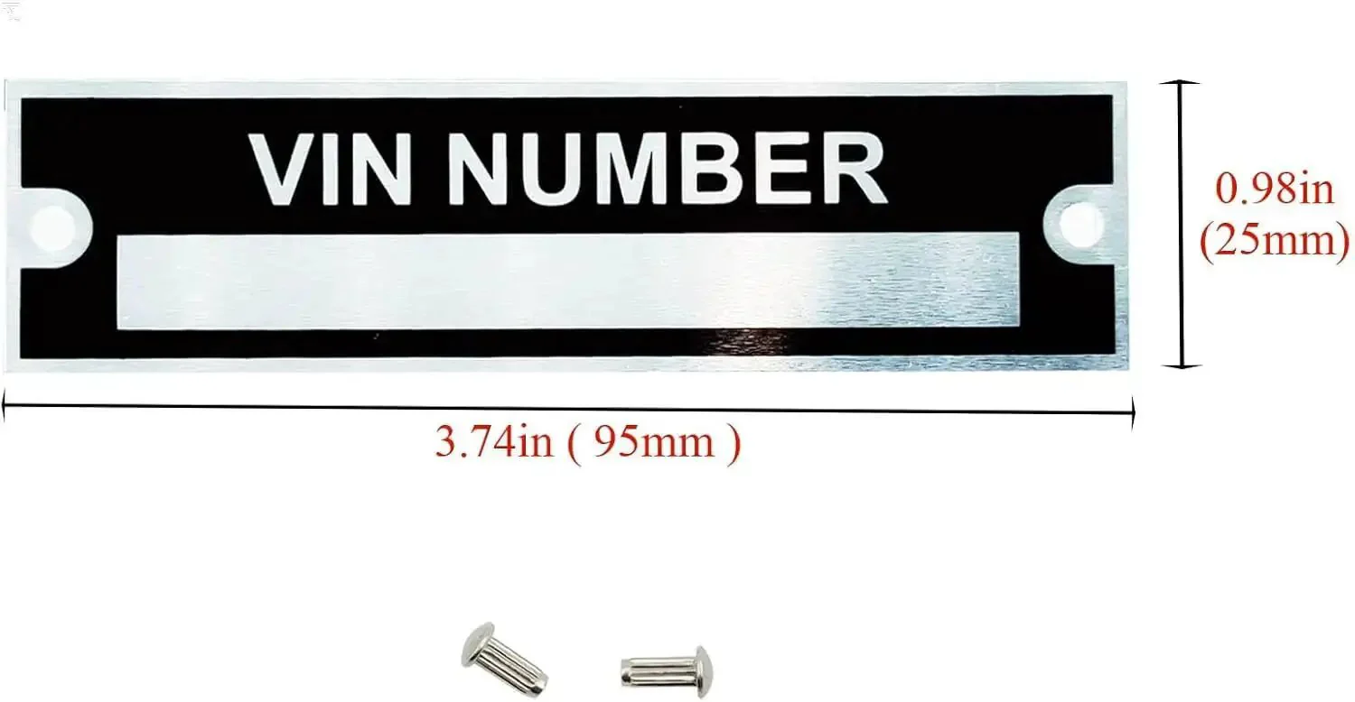 4mm Steel Die Metal Stamping Kit Punch Tool With Blank Trailer VIN Plates For Trailers Boat Hull Aluminum VIN Plate Stamp Set With Number And Letter Stamps - Image 5