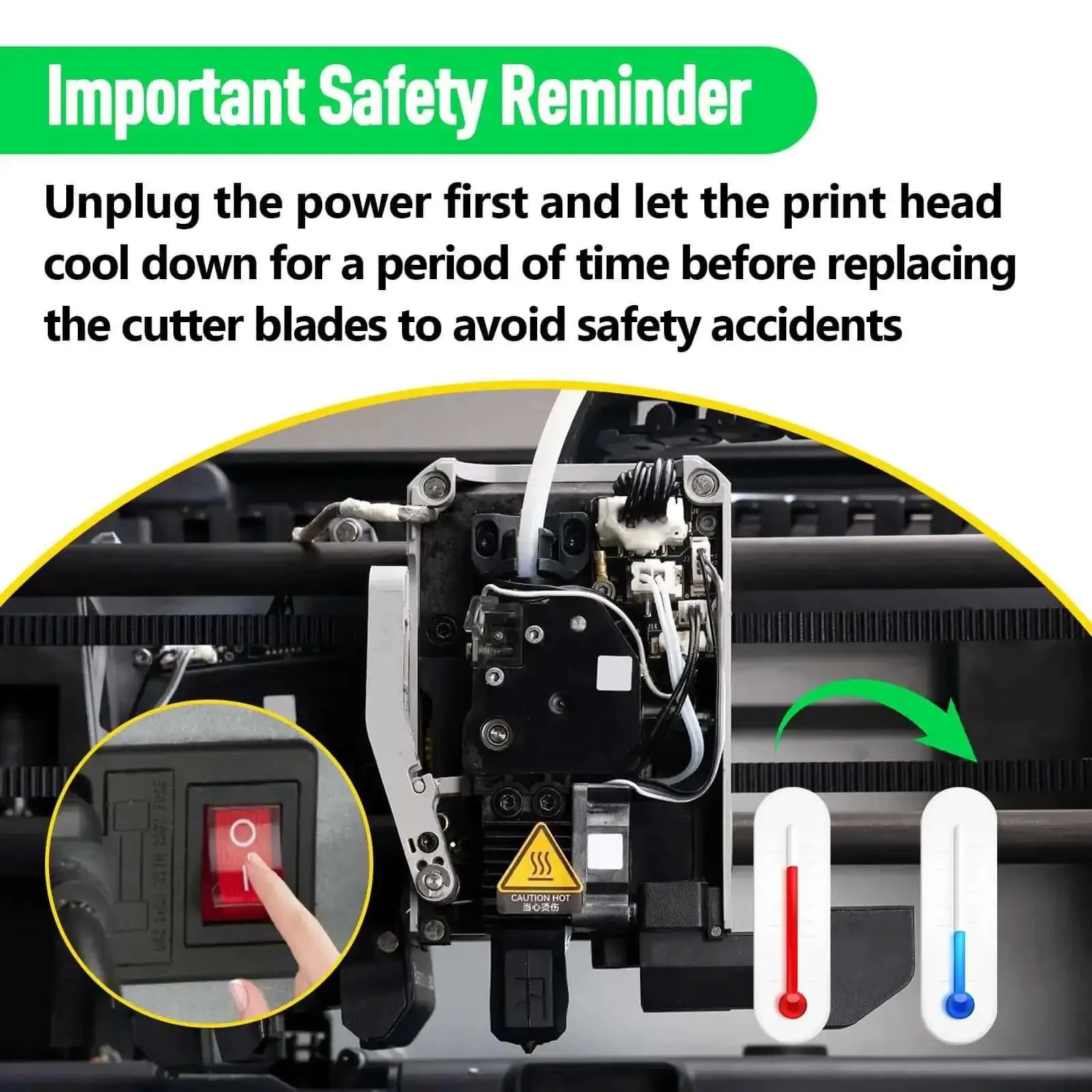 4Pcs Steel Tool Head Cutter Scraper Blades Replacement For X1 P1 A1 Series 3D Printers High Precision Filament Cutter Accessories Nozzle Maintenance Kit - Image 3