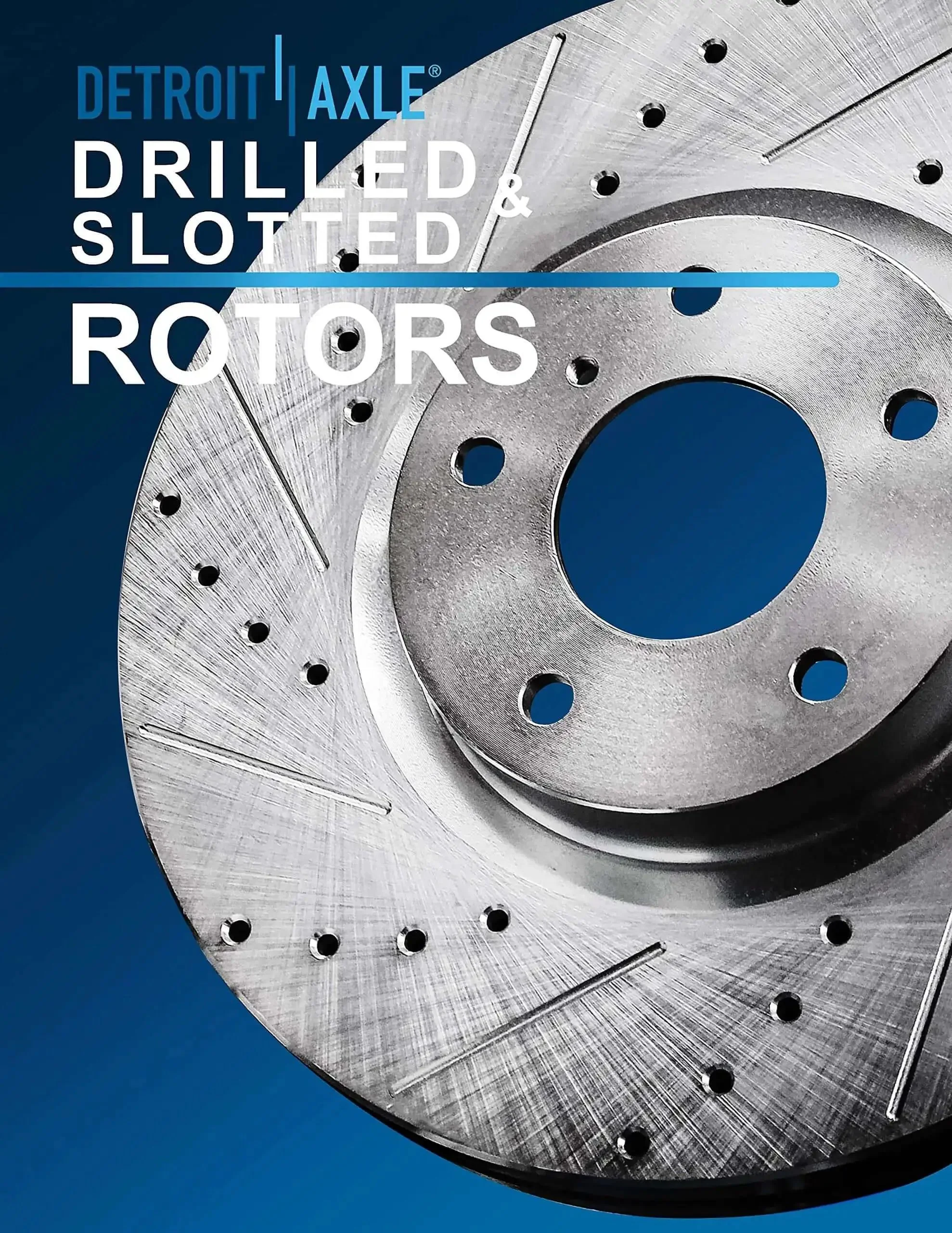 4x4 Front Brake Kit For 2000 2001 Dodge Ram 1500 With Drilled And Slotted Disc Brake Rotors Replacement Set Includes Two Front Rotors Engineered For Superior Stopping Power Quiet Operation And Long Lasting Performance For 4x4 Trucks - Image 7