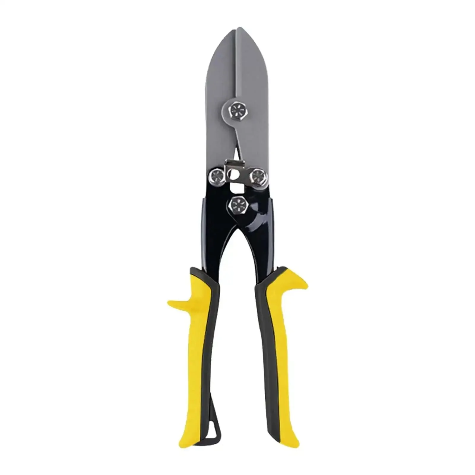 5 Blade Hand Ergonomic Grip Portable Crimping Tool For 24 Gauge Steel To 28 Gauge Stainless Steel Gutter End Cap Duct HVAC Sheet Metal Crimper With Yellow Handle