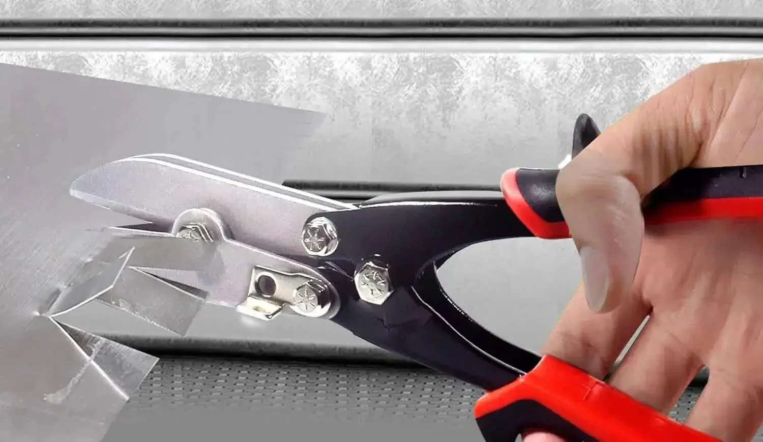5 Blade Sheet Metal Crimping Tool For Ductwork And Gutters, Handy Hand Held Crimper Pliers Pro Grade Built Tough For 24 Gauge Steel And 28 Gauge Stainless, Downspouts, Stove Pipes, And Metal Piping, Easy Precise Crimp - Image 4