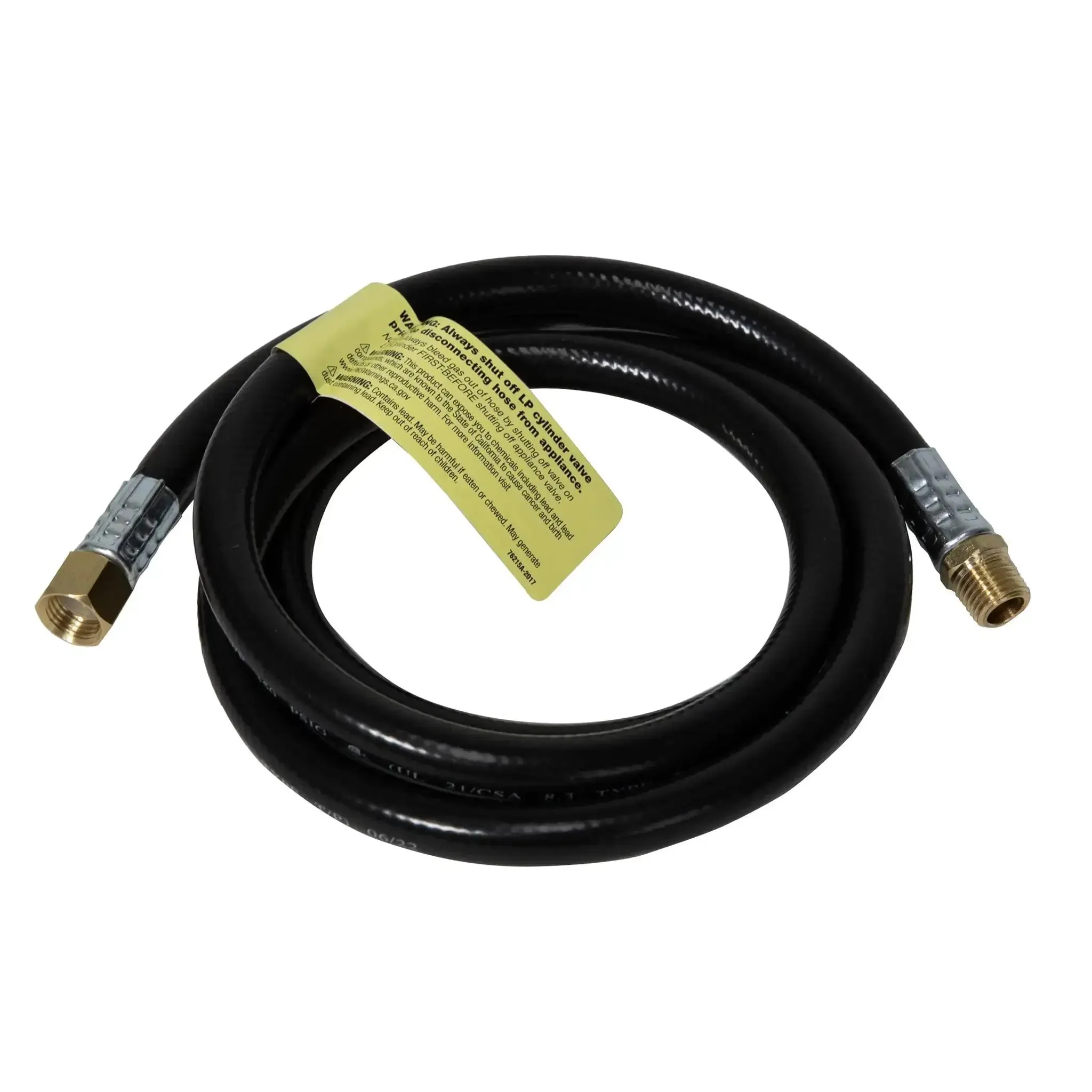 5 Foot Propane Hose Extension With High Pressure 1/4 Inch Female Pipe Thread To 1/4 Inch Male Pipe Thread Brass Fittings, Pro Grade Heavy Duty Appliance Line, Safe And Reliable, Tested To 600 Psi